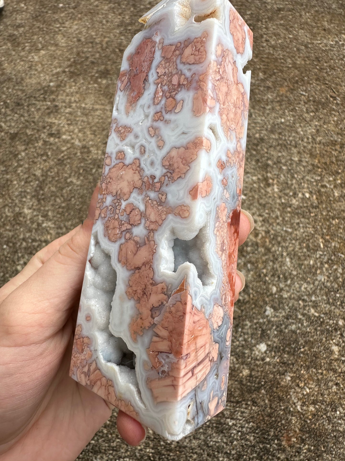 Cotton Candy Agate Tower #7