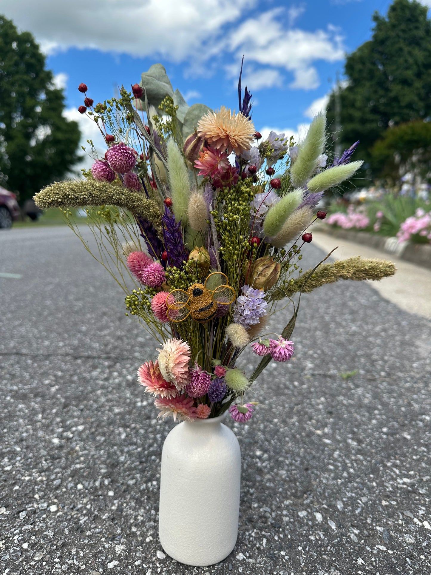 Dried Pink\Purple\Green Bouquet