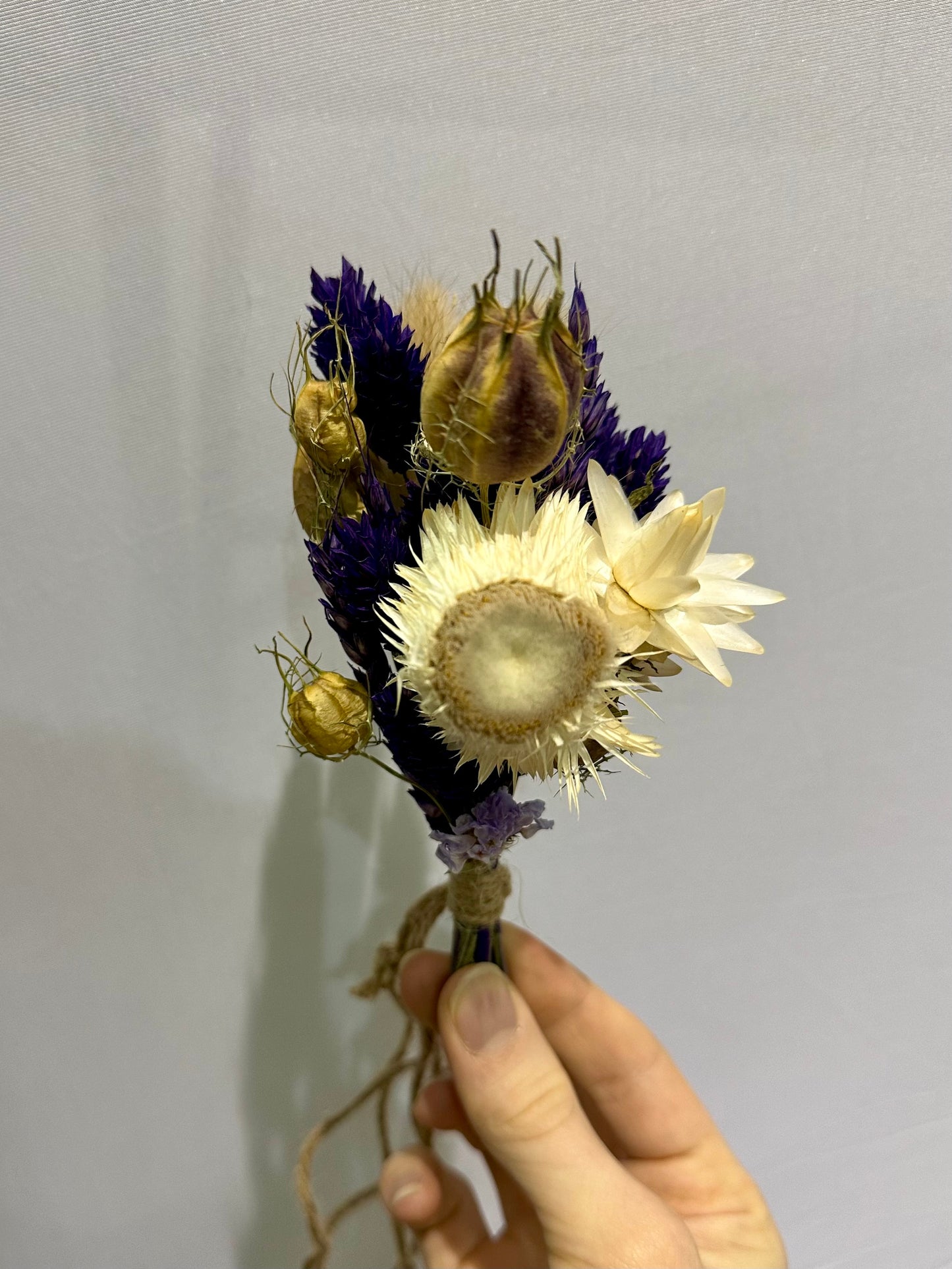 Purple Rain dried car bouquet