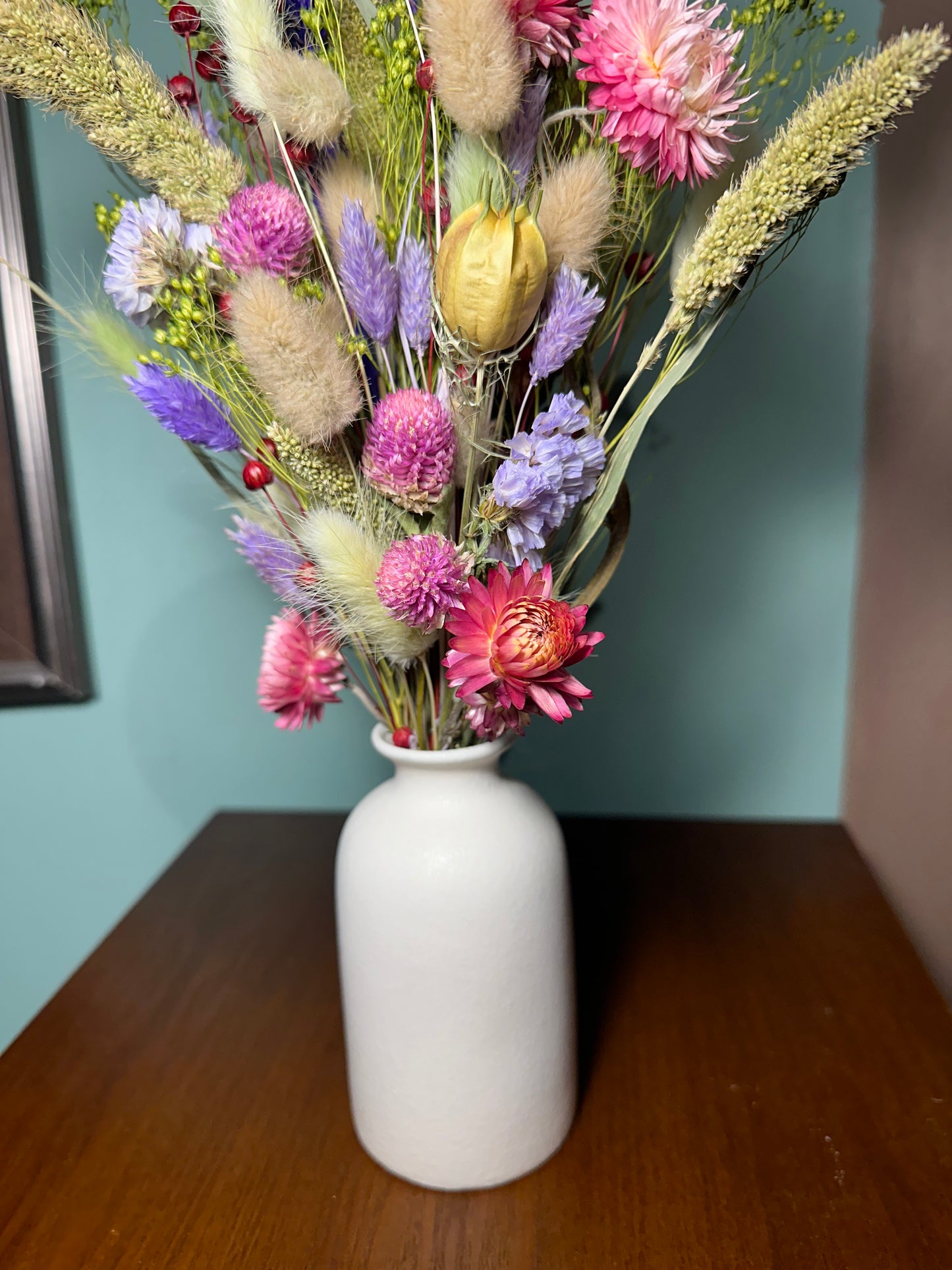 Dried Pink\Purple\Green Bouquet