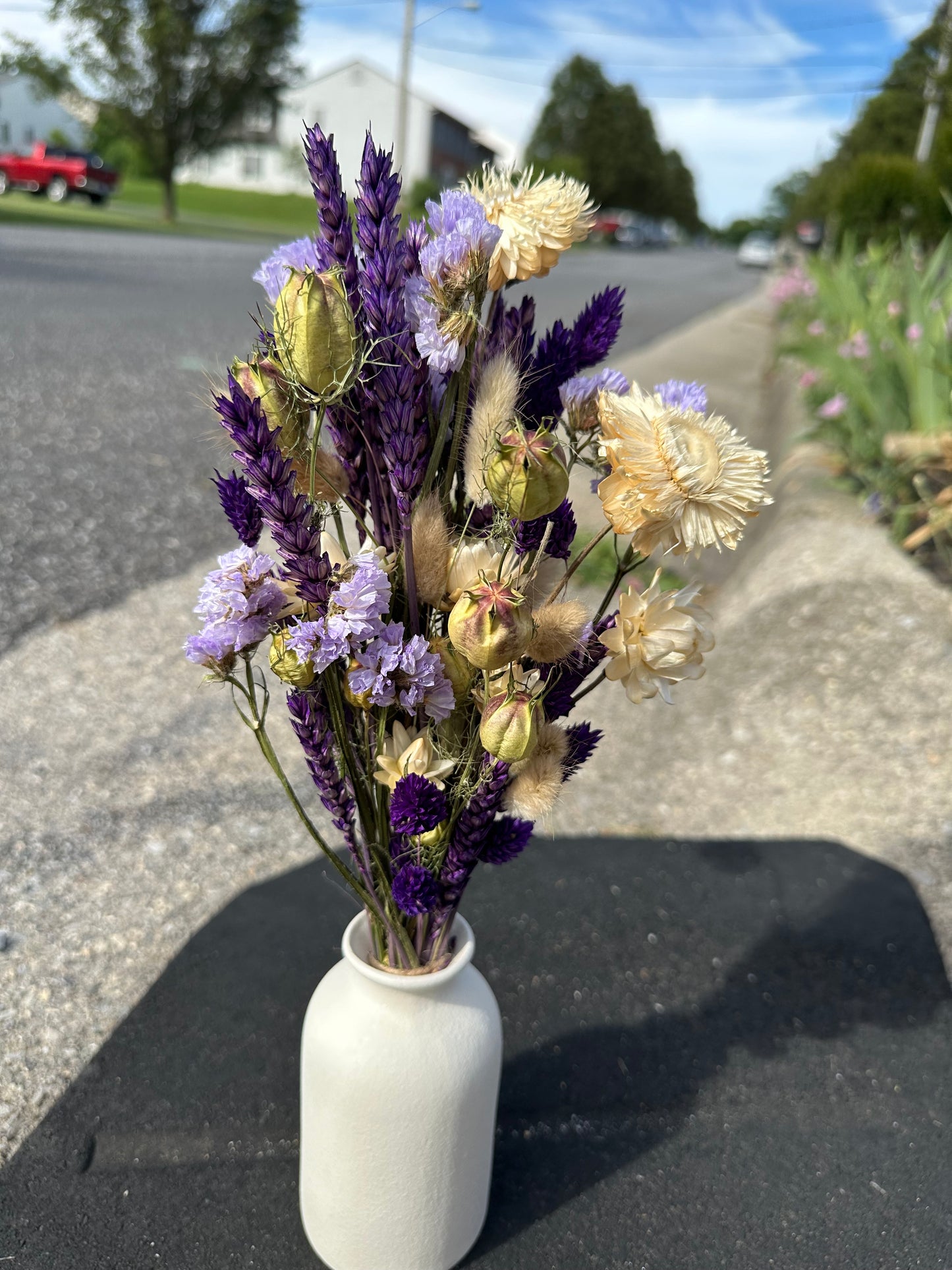 Purple Rain Dried Flower Bouquet