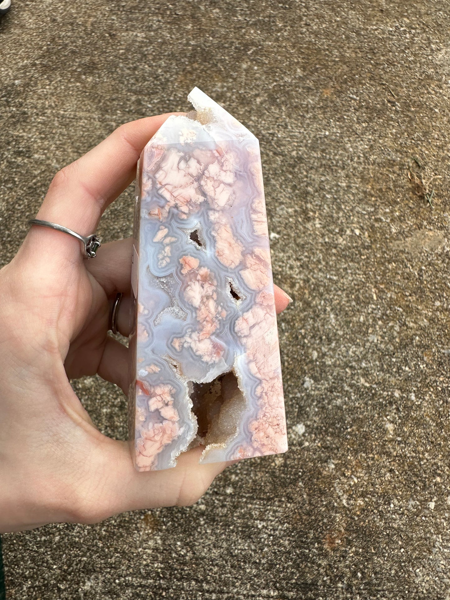 Cotton Candy Agate Tower #4