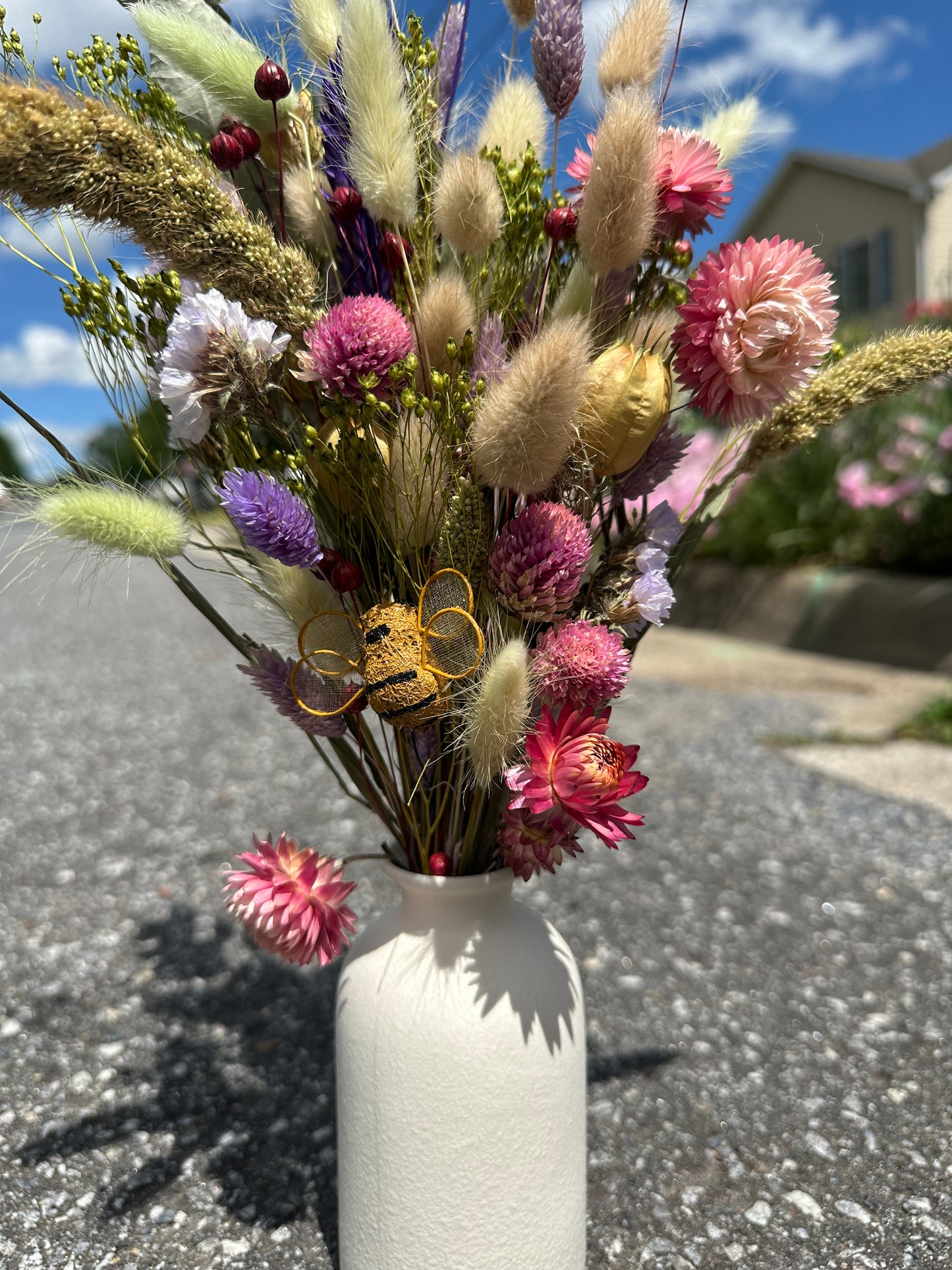 Dried Pink\Purple\Green Bouquet