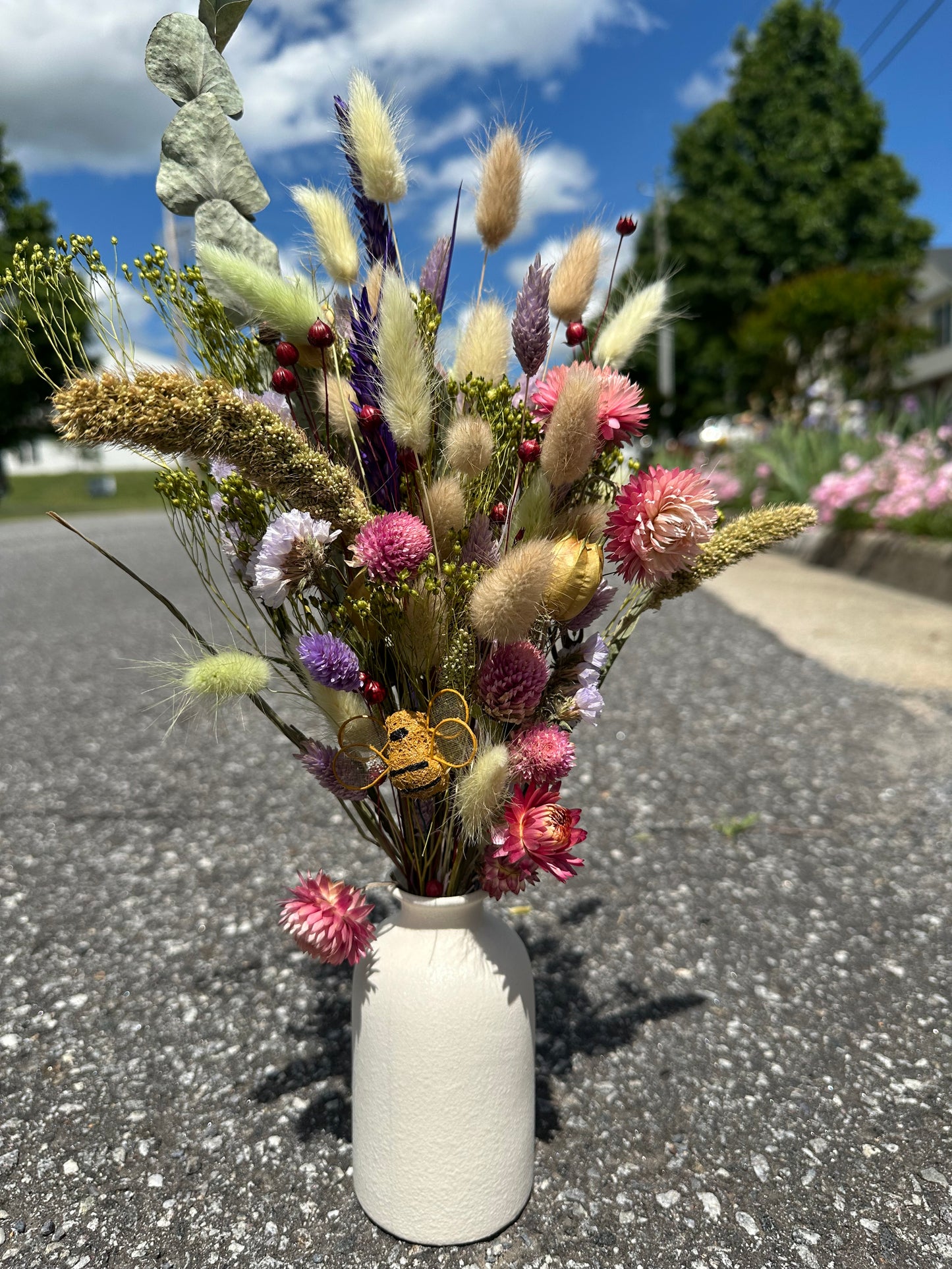 Dried Pink\Purple\Green Bouquet