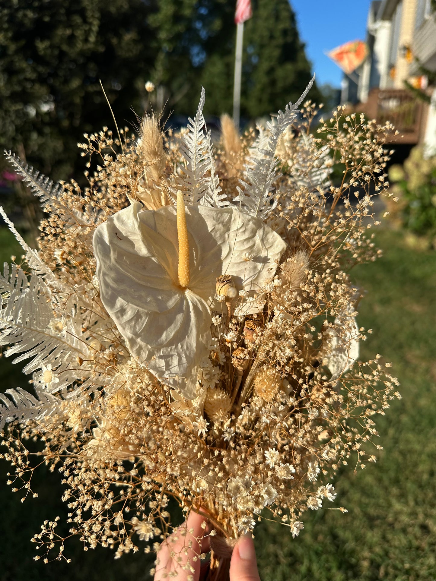 Anthurium Dried Bridal Bouquet