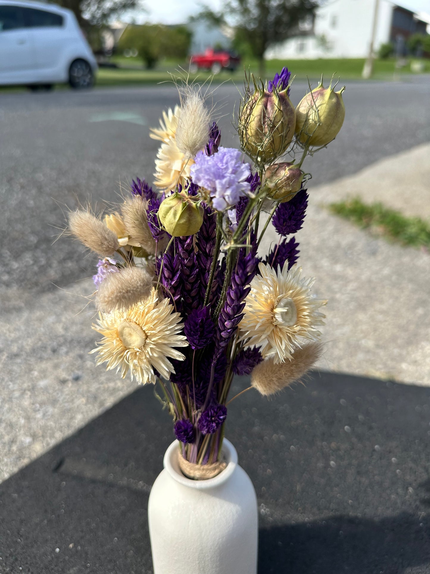 Purple Rain Dried Flower Bouquet