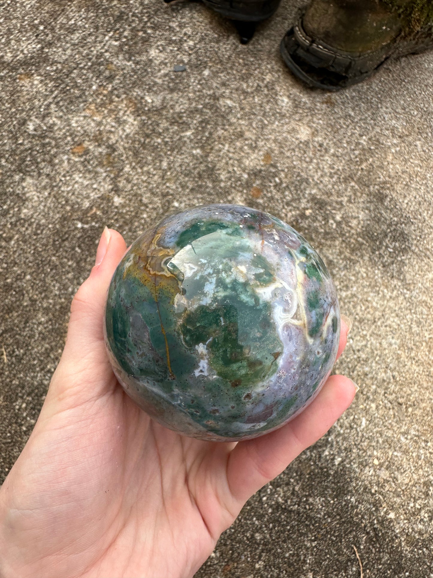 Ocean Jasper sphere #13