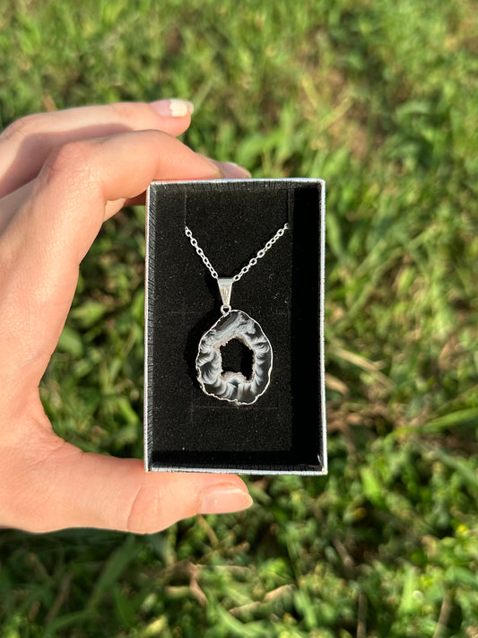 Oco Geode Slice Necklace