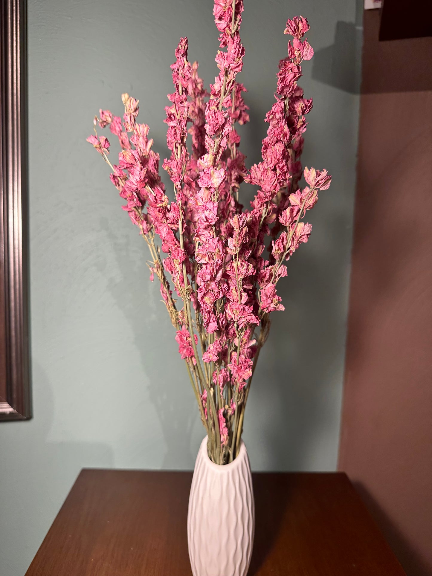 Pink Larkspur Dried Bouquet