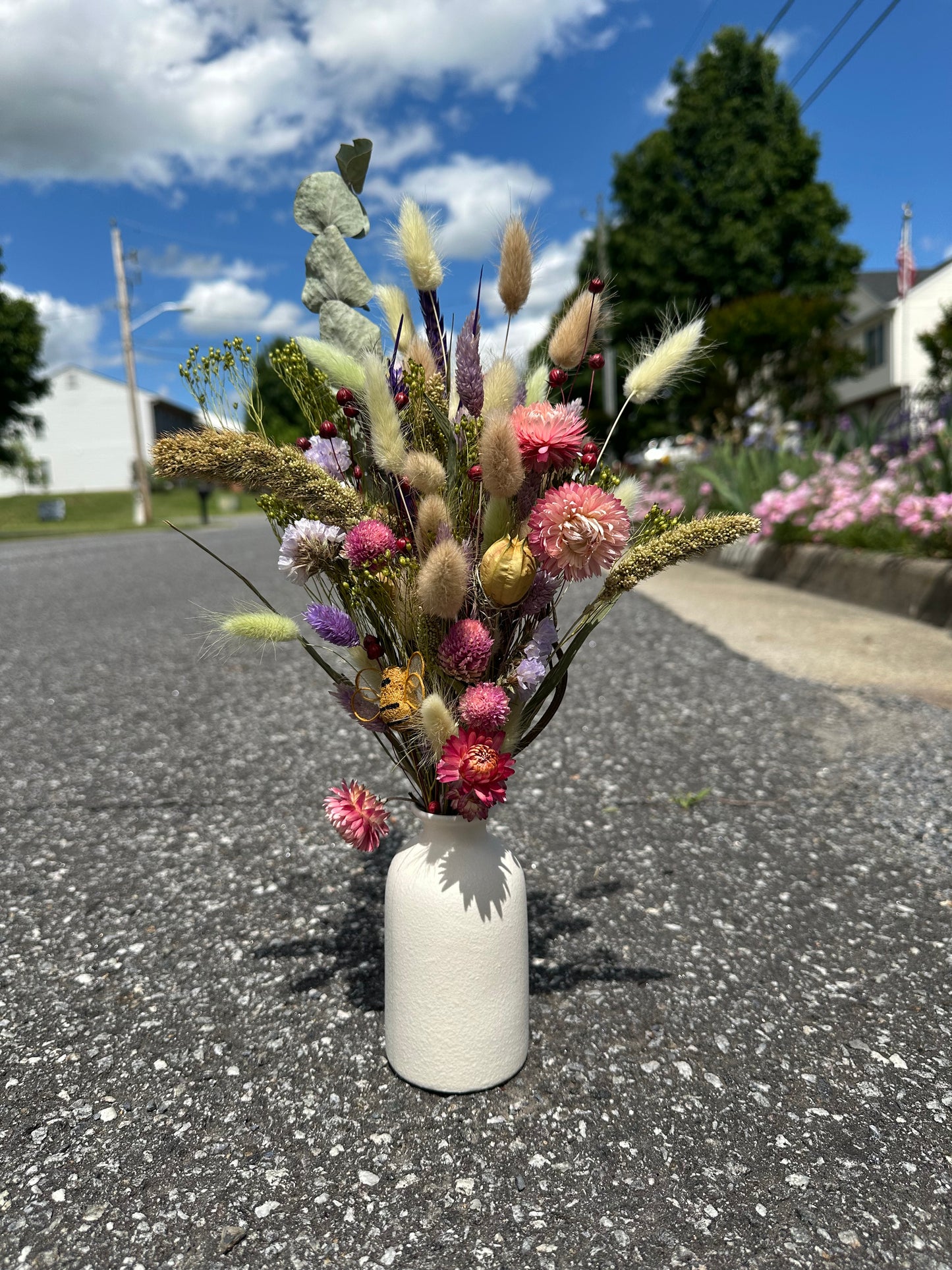 Dried Pink\Purple\Green Bouquet