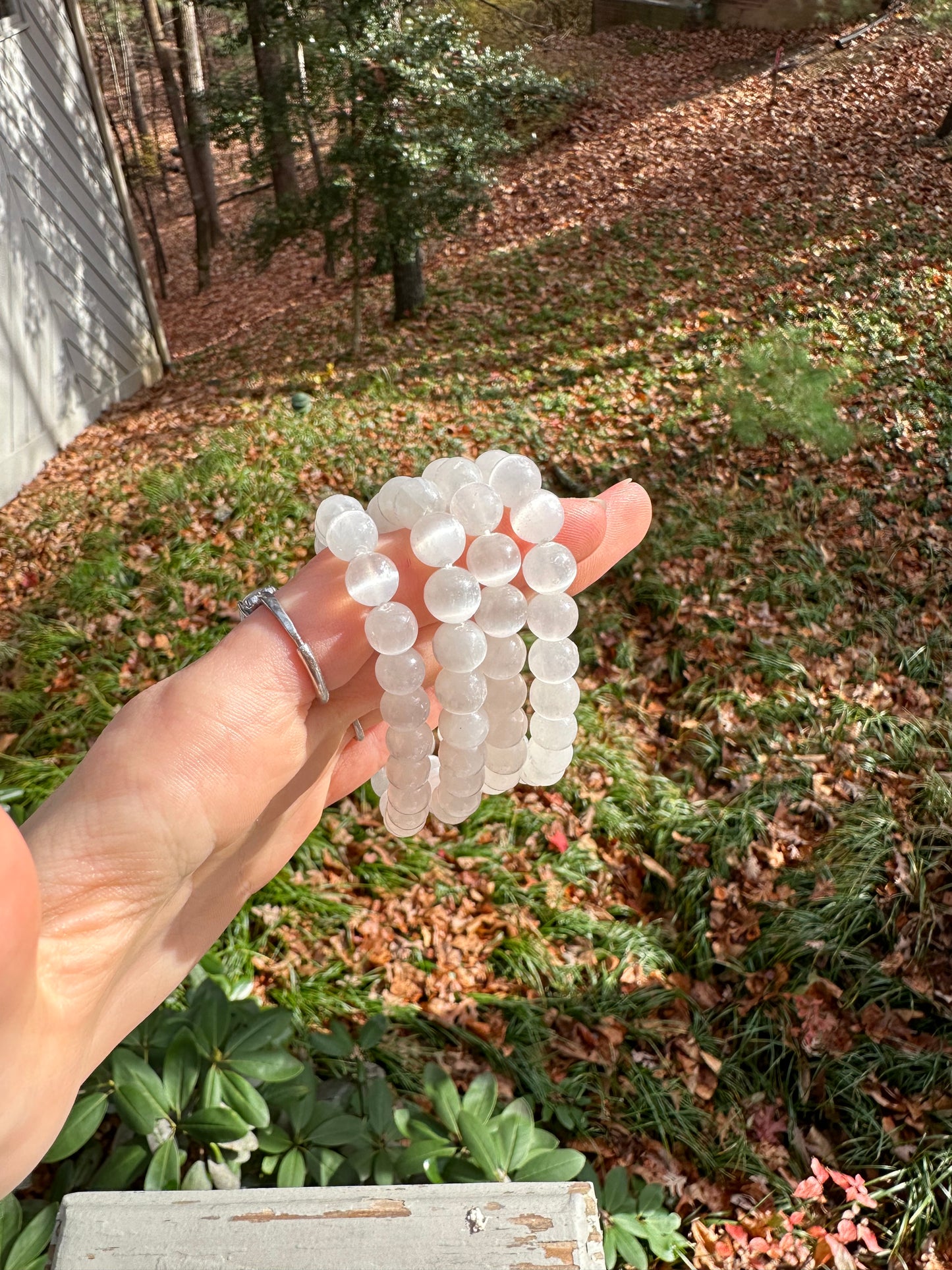 Selenite bracelet