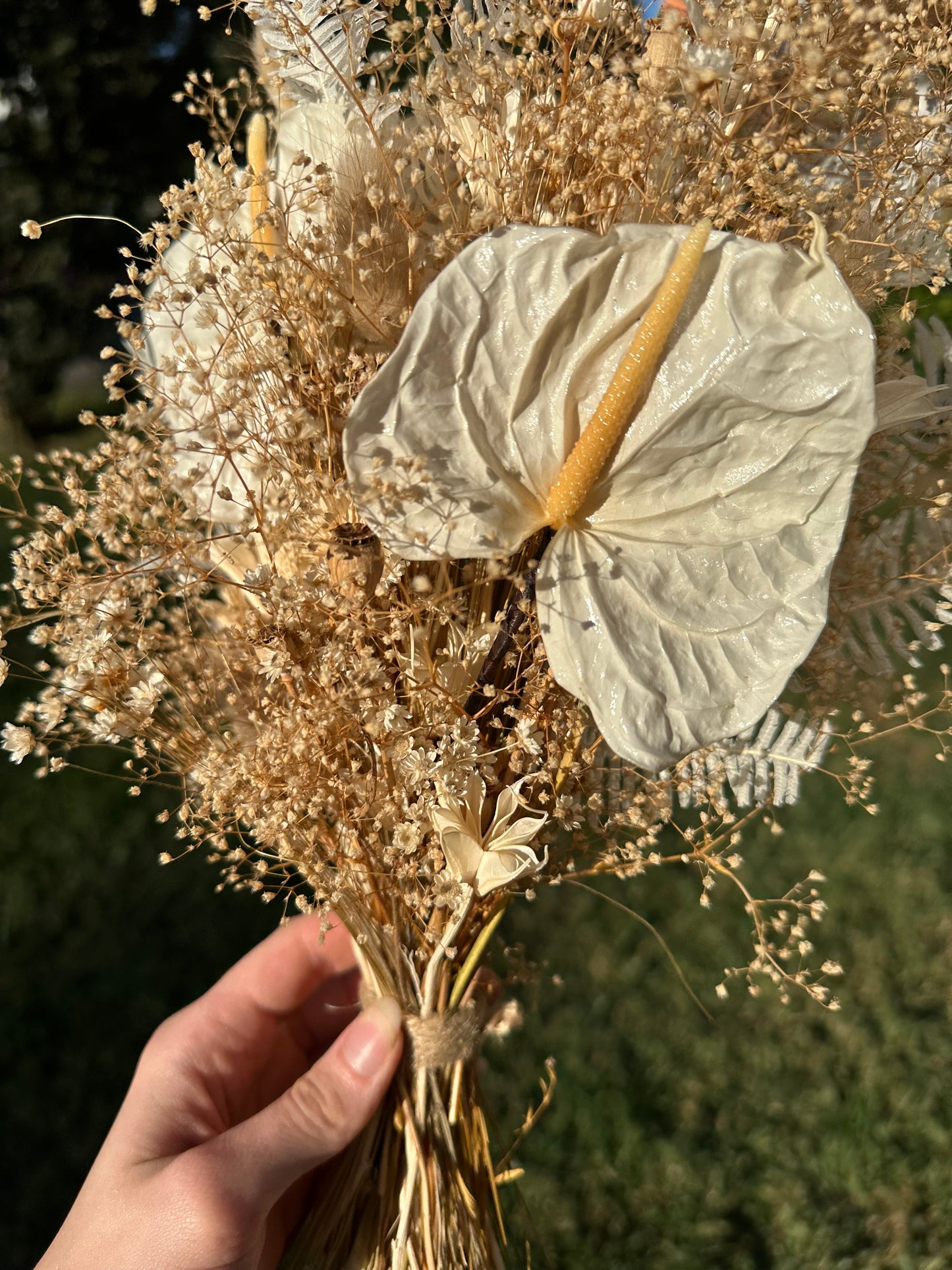 Anthurium Dried Bridal Bouquet