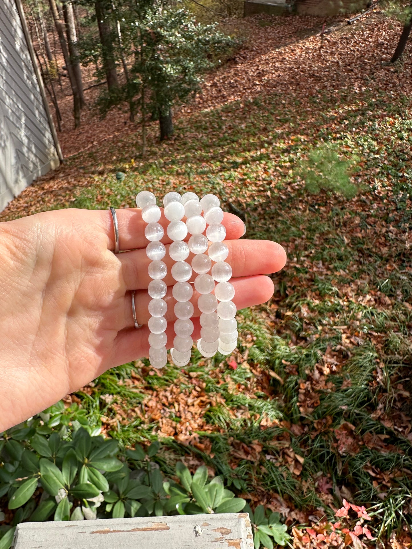 Selenite bracelet