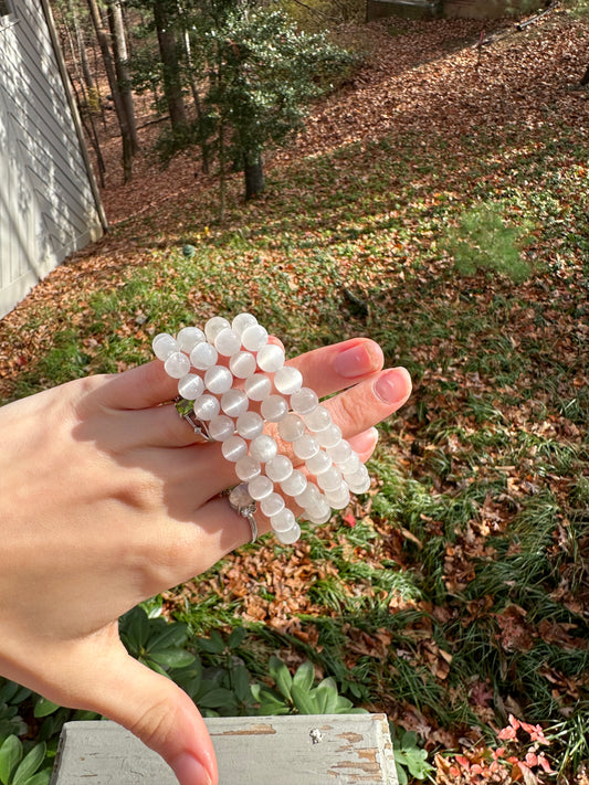 Selenite bracelet