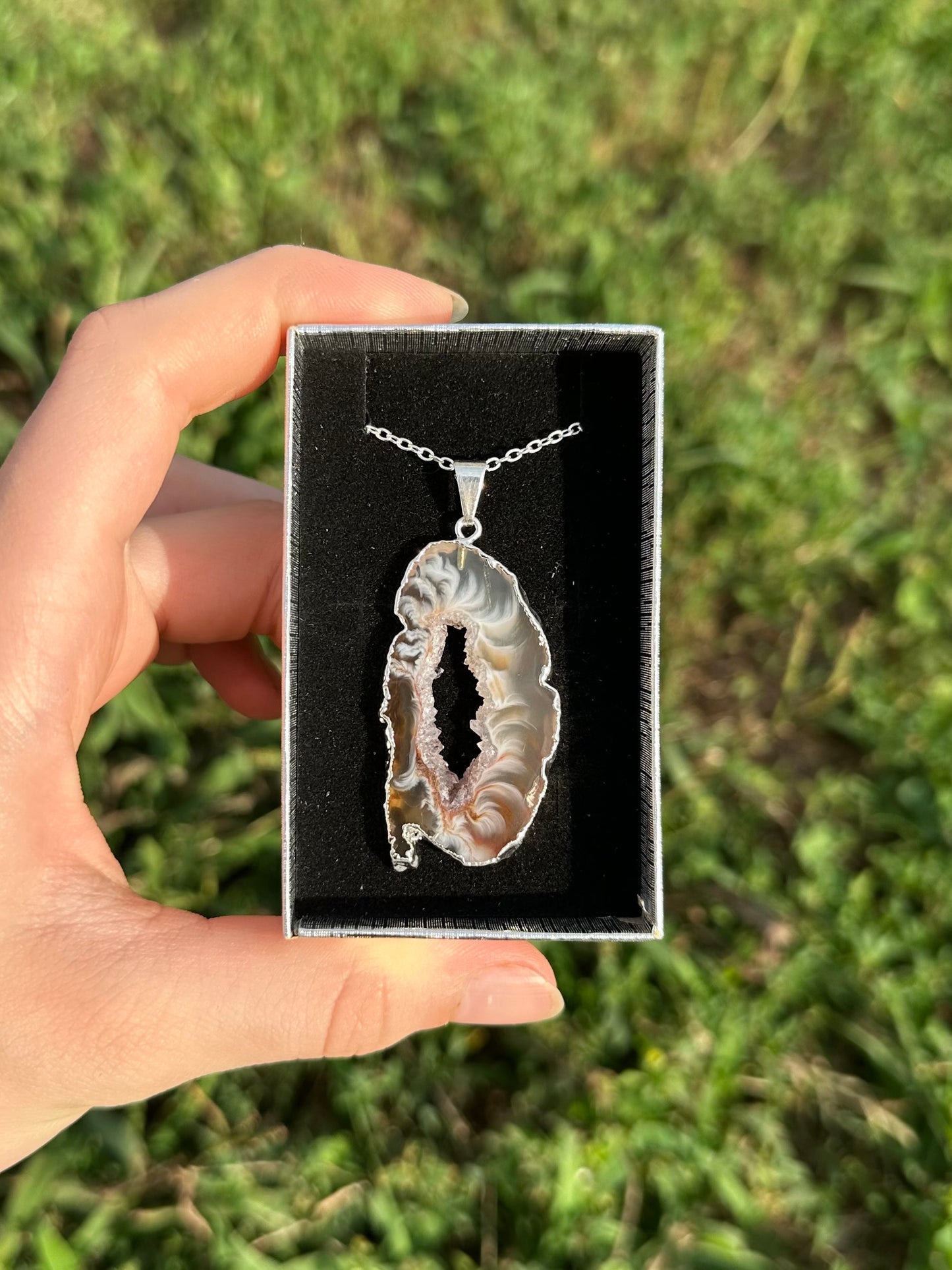 Oco Geode Slice Necklace