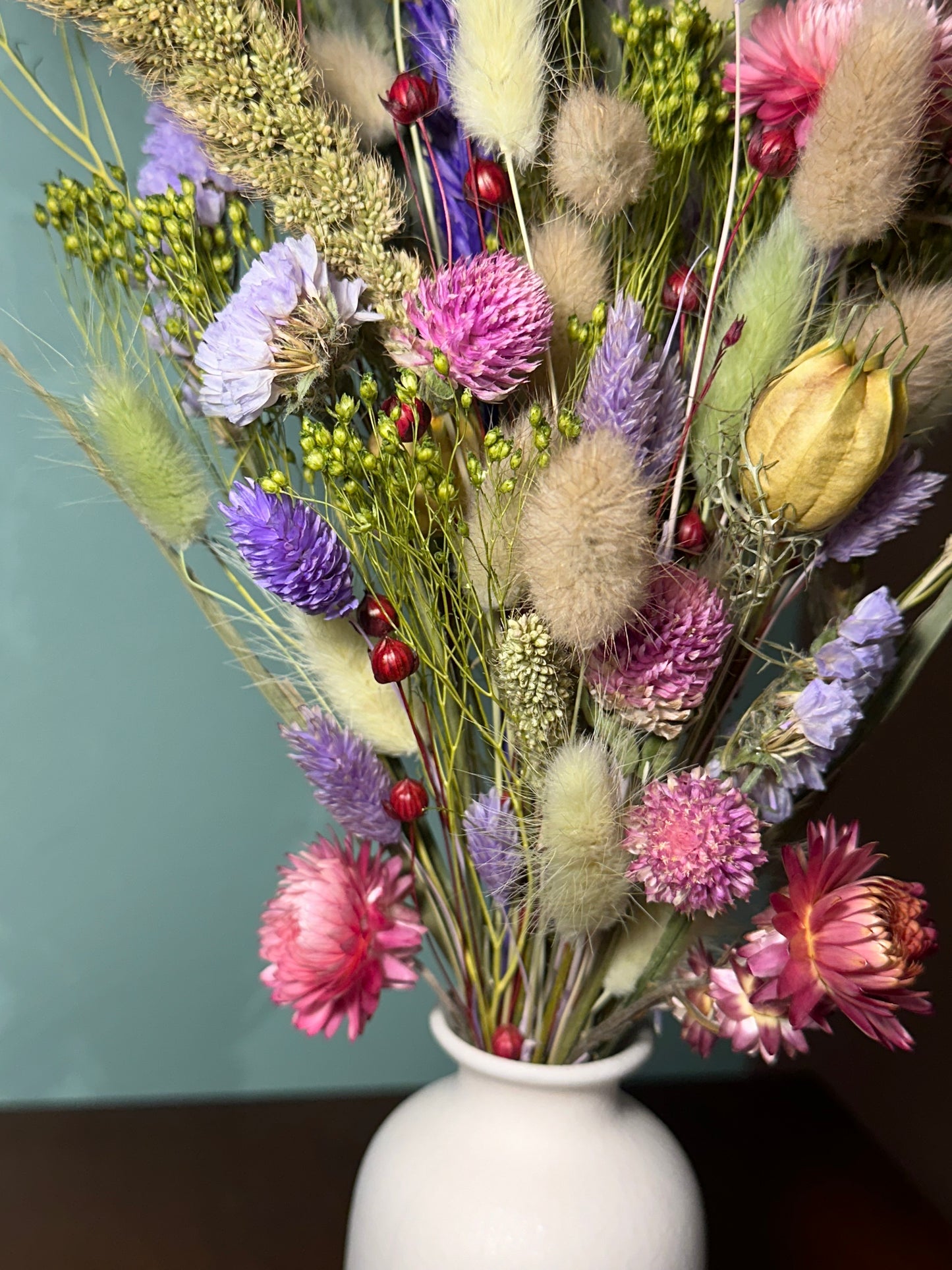 Dried Pink\Purple\Green Bouquet