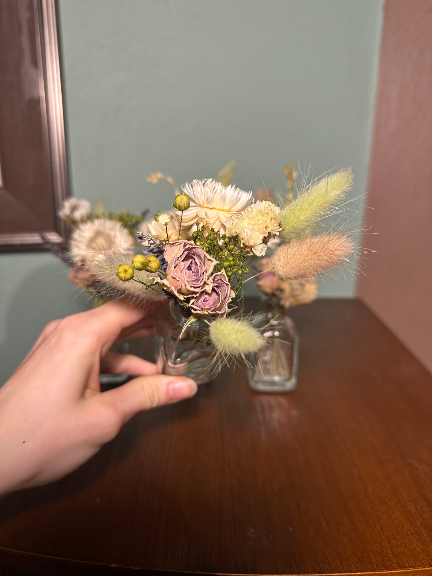 Frosty Dried Bud Vase