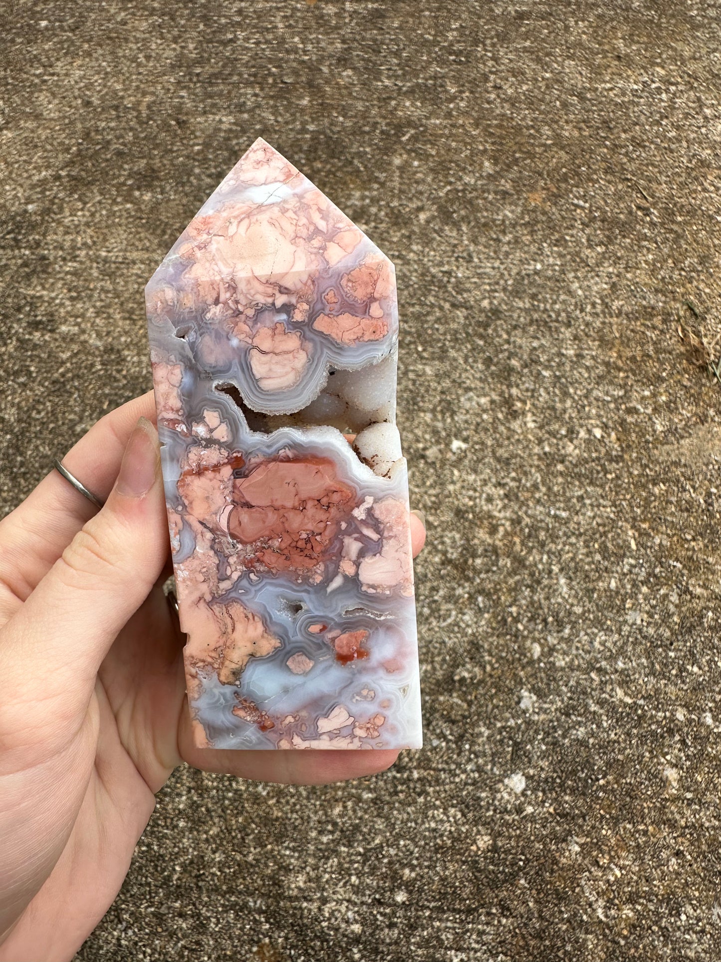 Cotton Candy Agate Tower #5