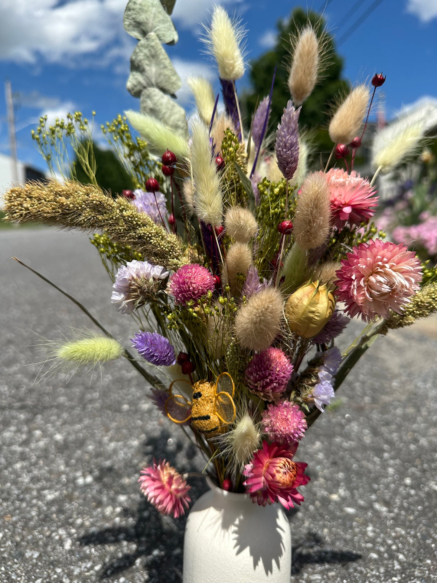 Dried Pink\Purple\Green Bouquet