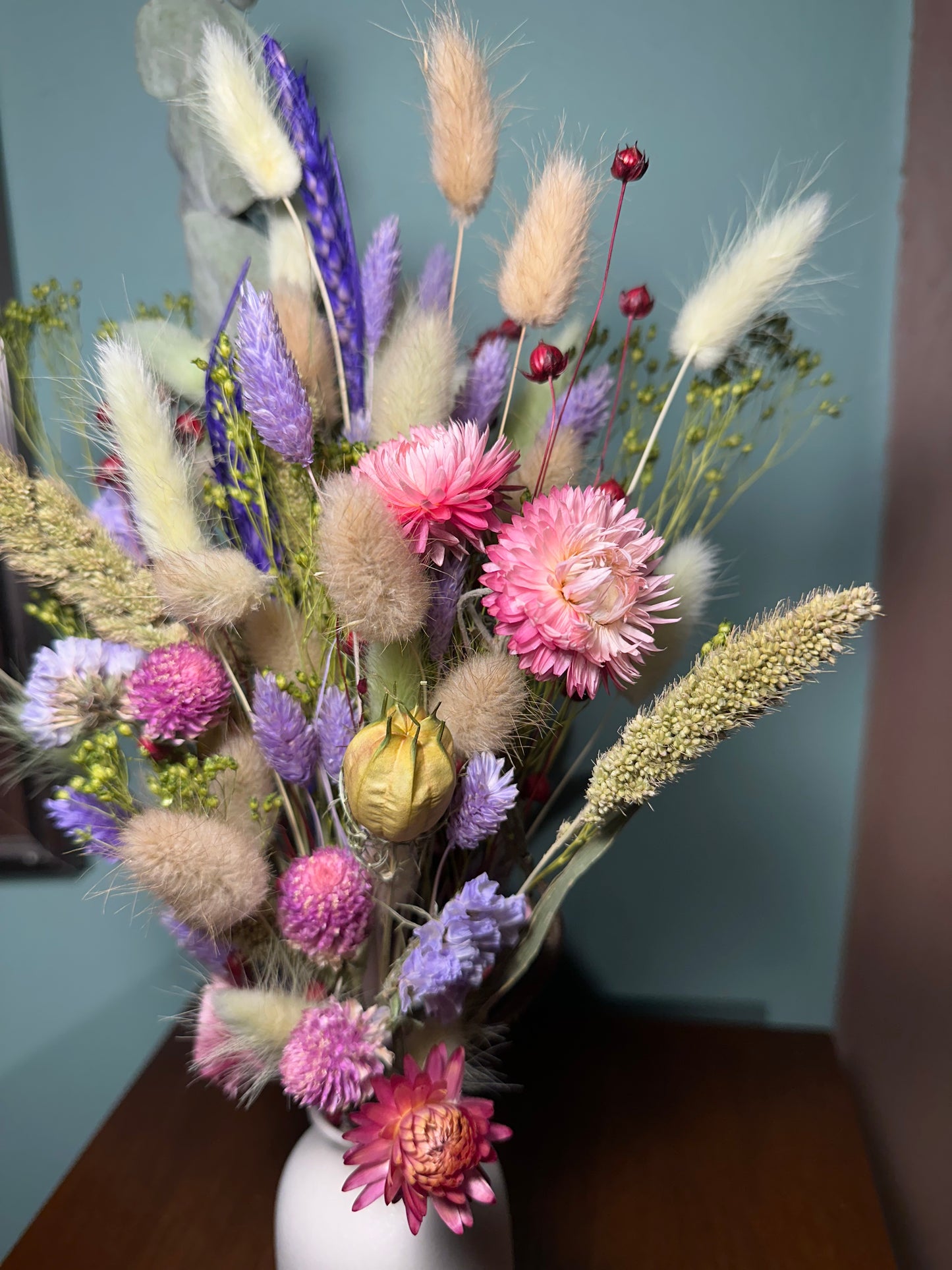 Dried Pink\Purple\Green Bouquet