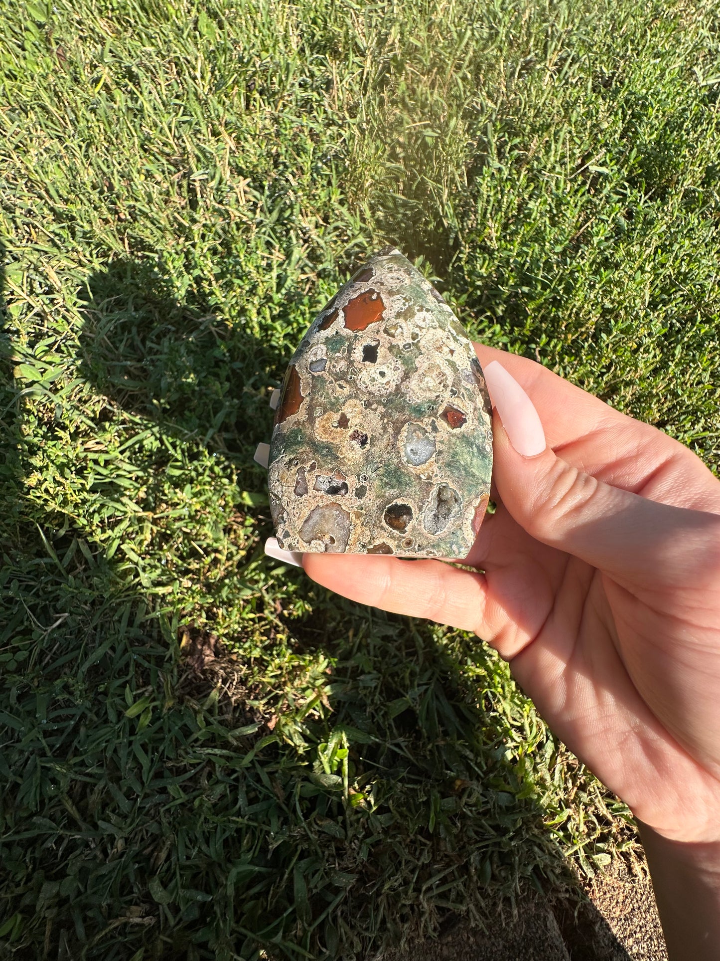 Rain Forest Jasper arrowhead #5