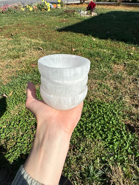 Selenite bowl