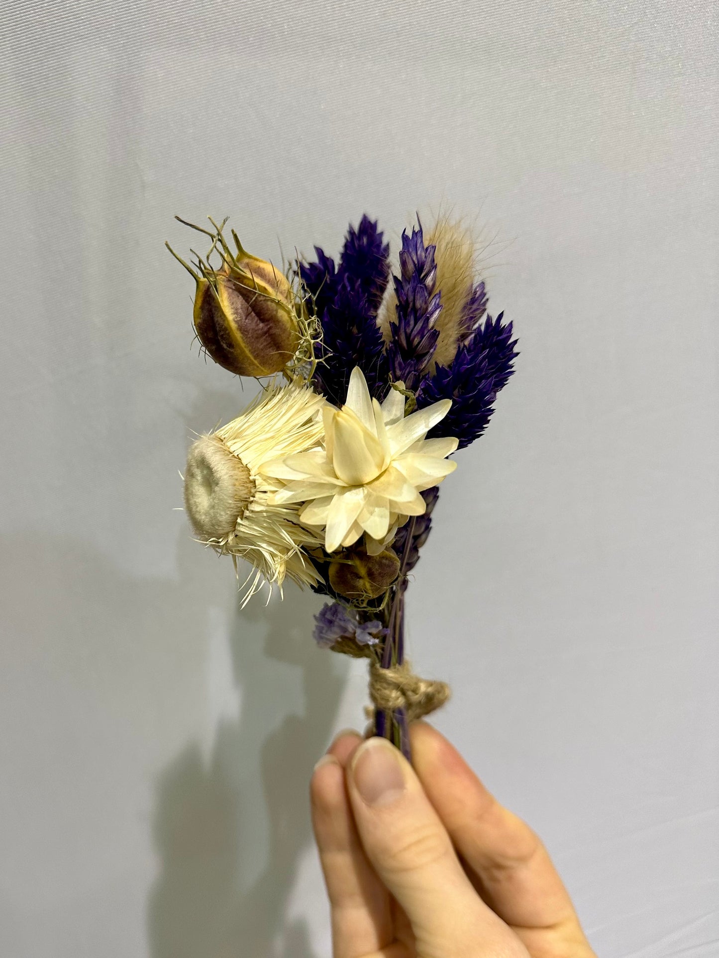 Purple Rain dried car bouquet