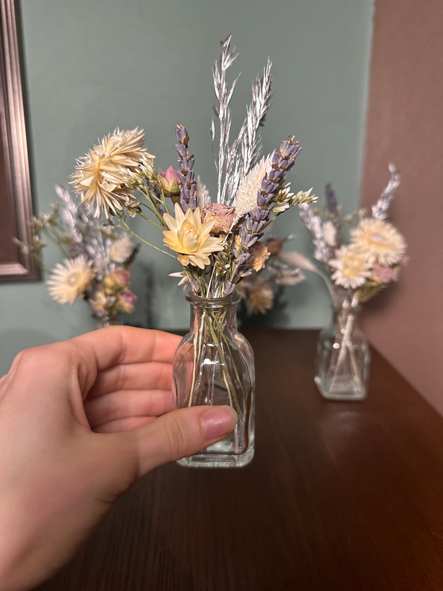 Winter Wonderland Dried Bud Vase