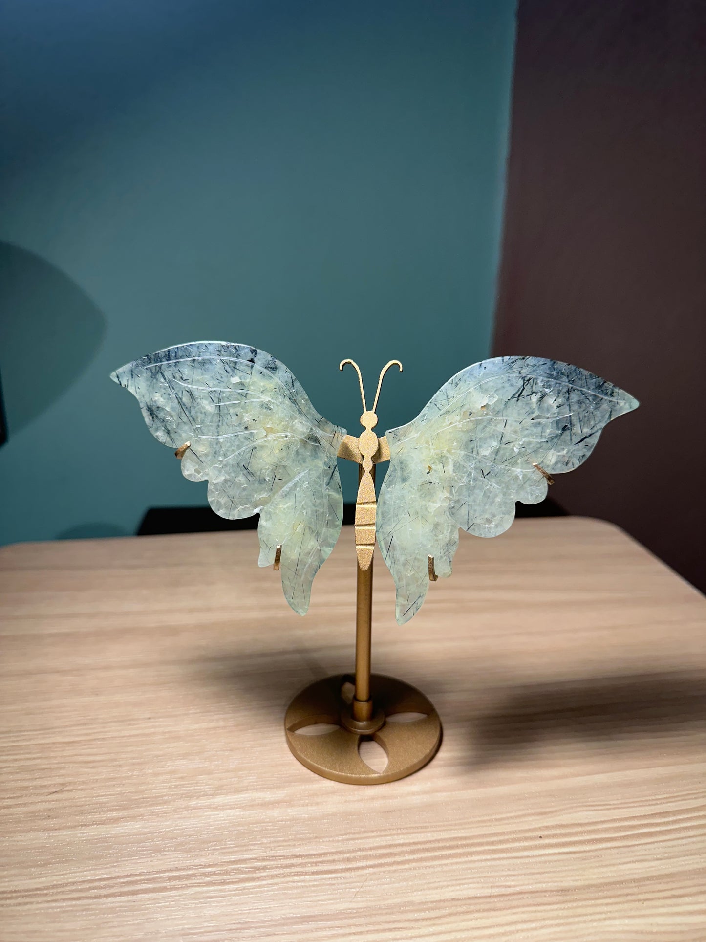 Prehnite Butterfly with stand