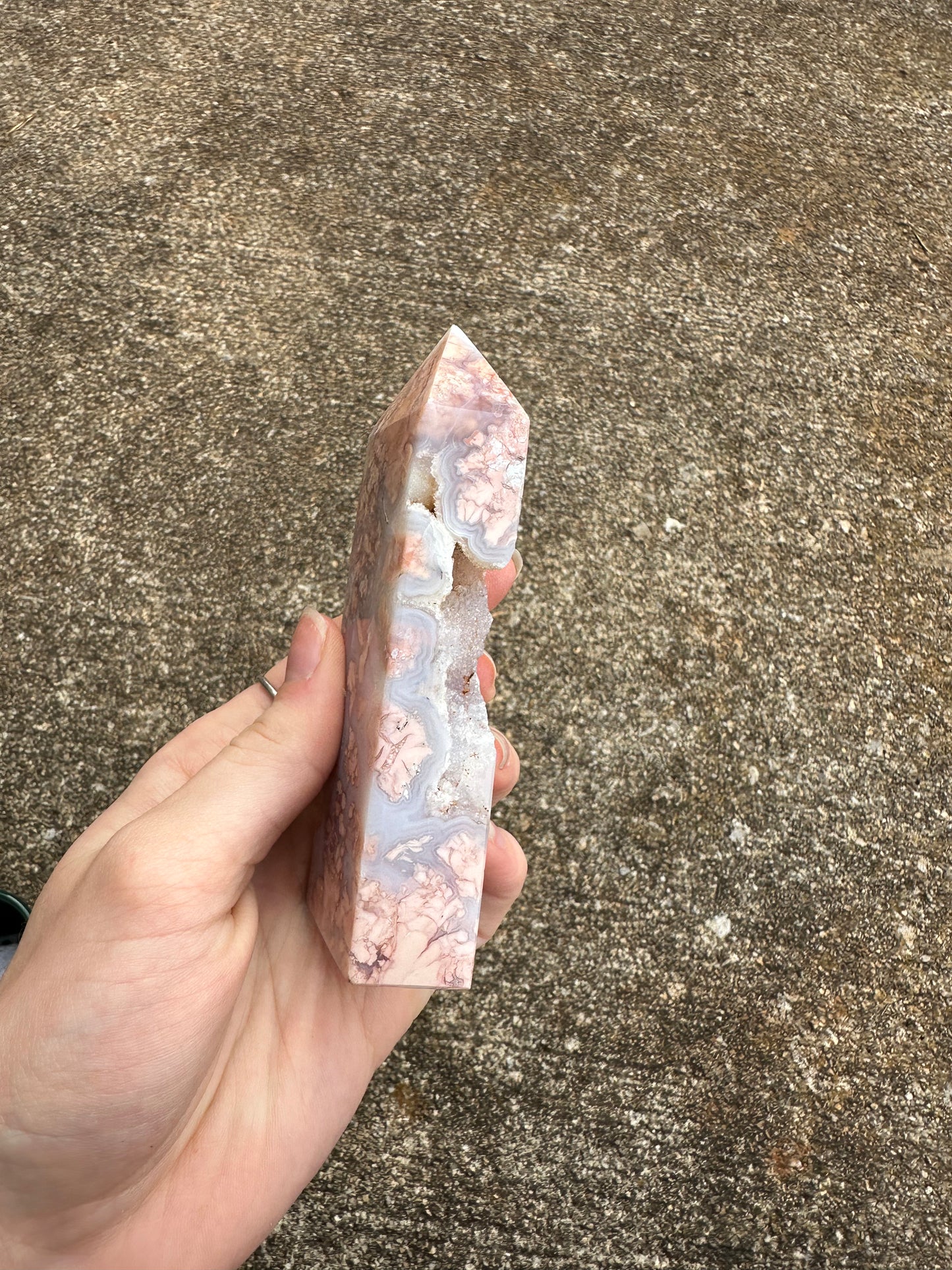 Cotton Candy Agate Tower #10