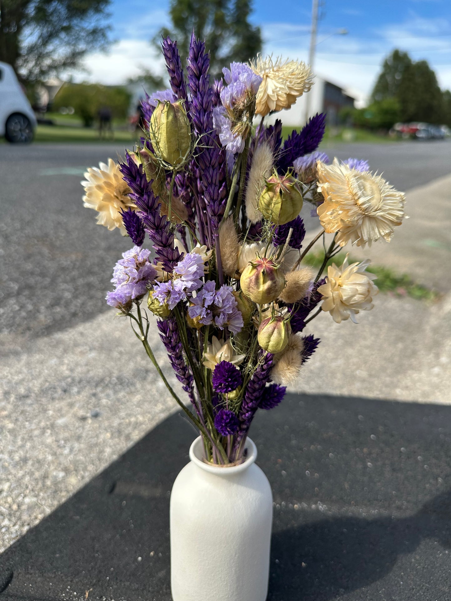 Purple Rain Dried Flower Bouquet