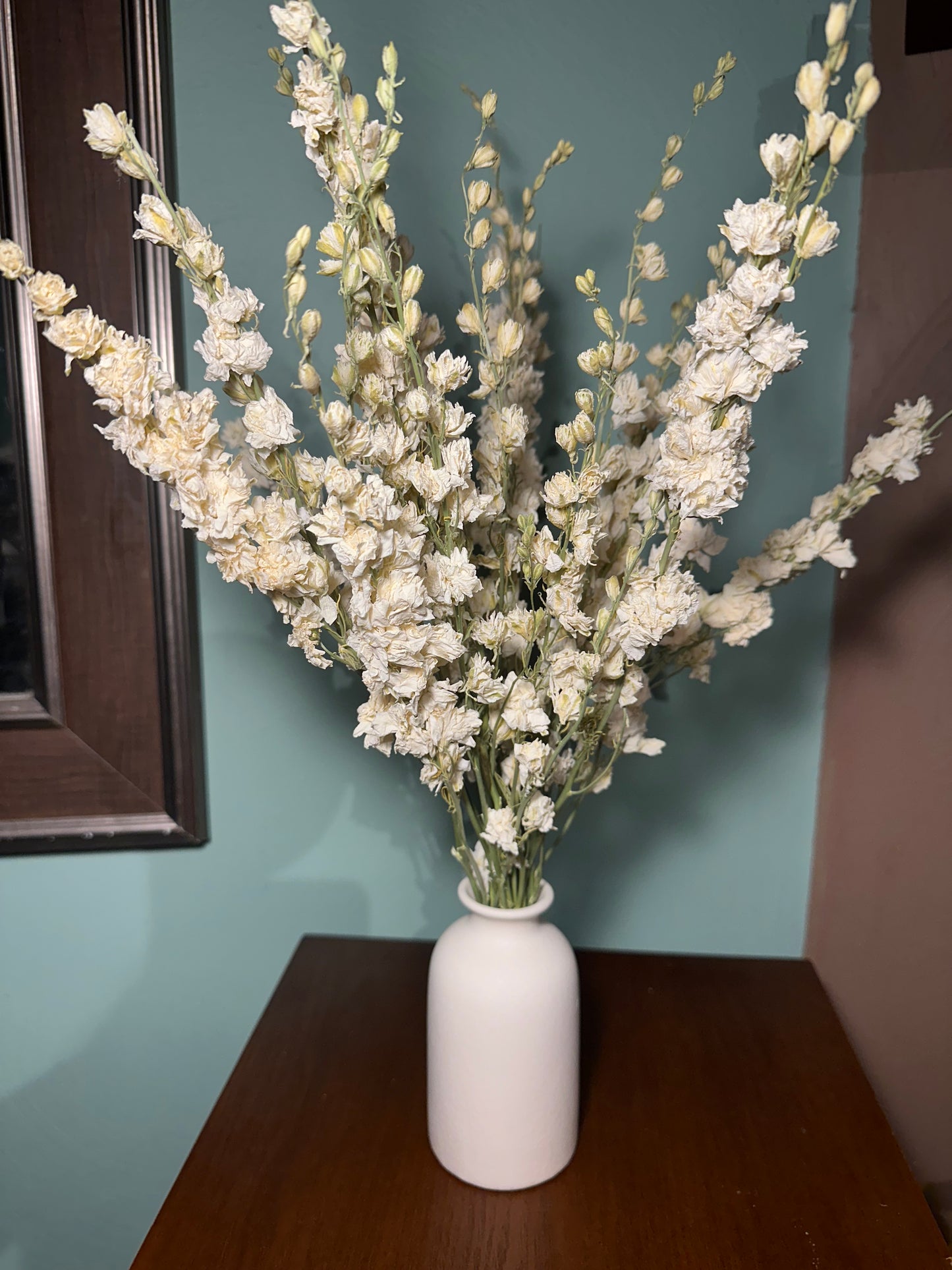 White Larkspur Dried Bouquet