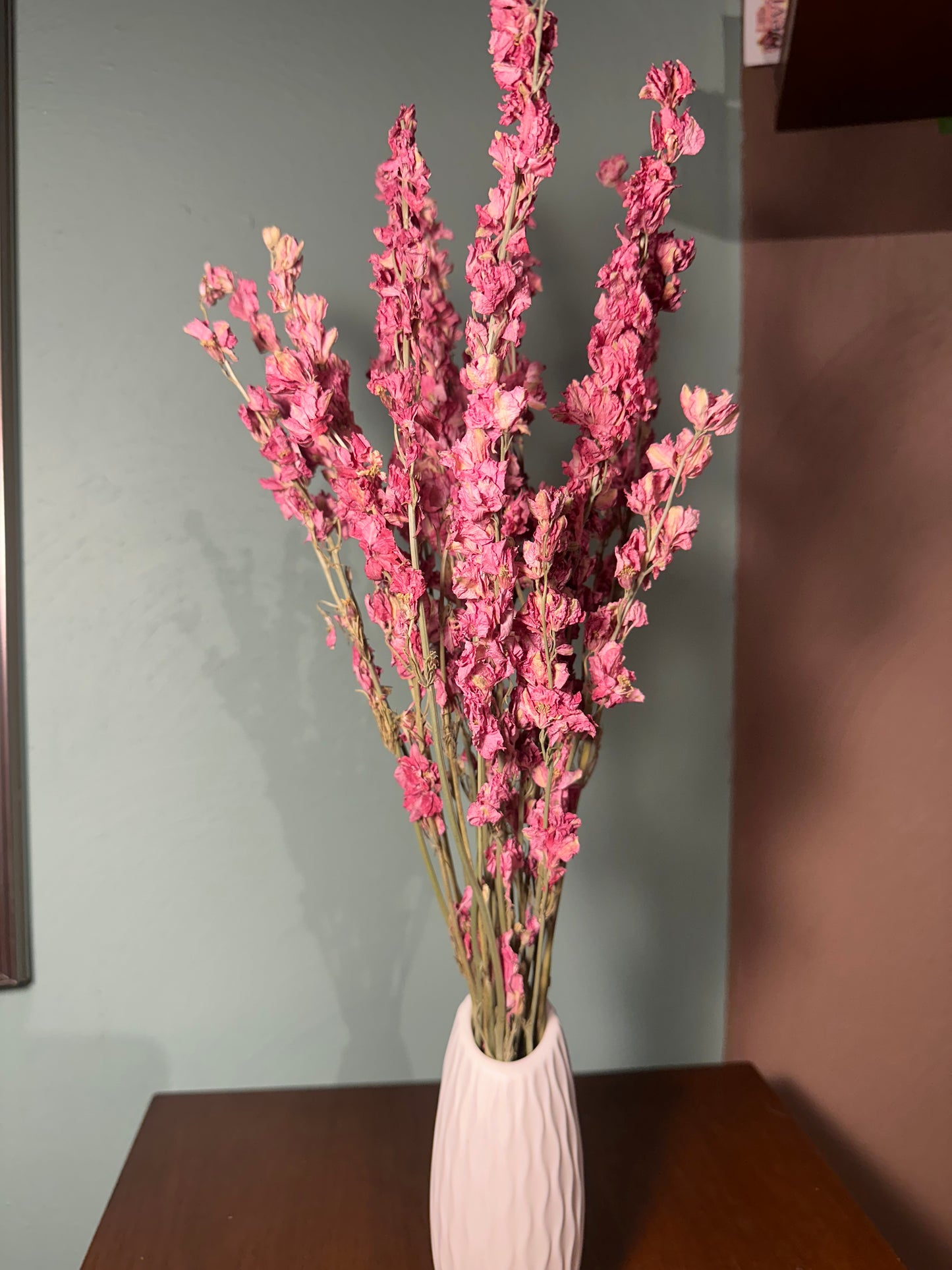 Pink Larkspur Dried Bouquet