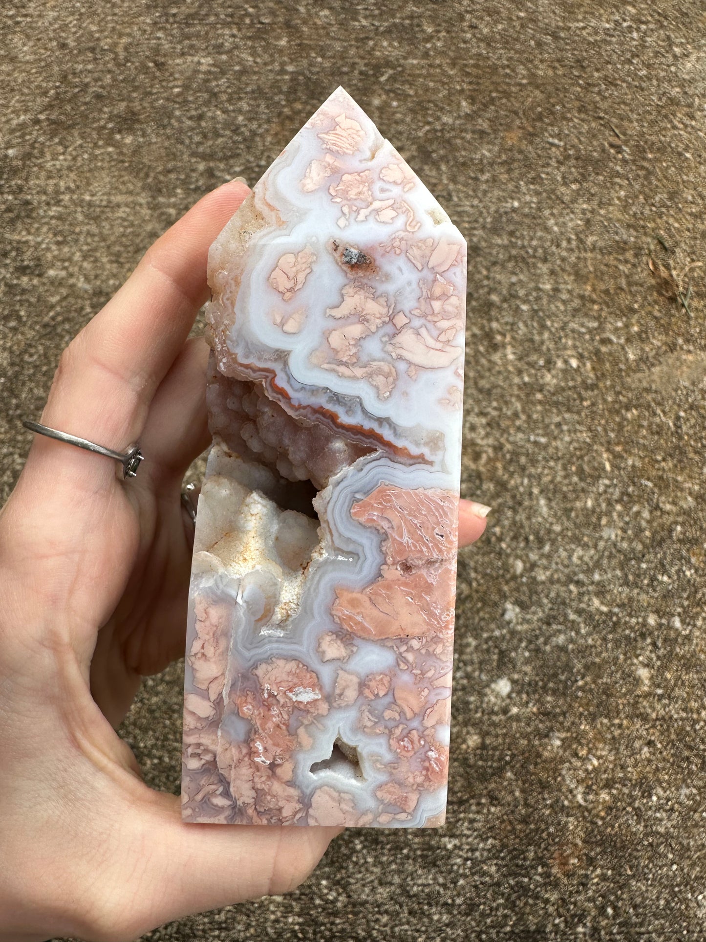 Cotton Candy Agate Tower #6