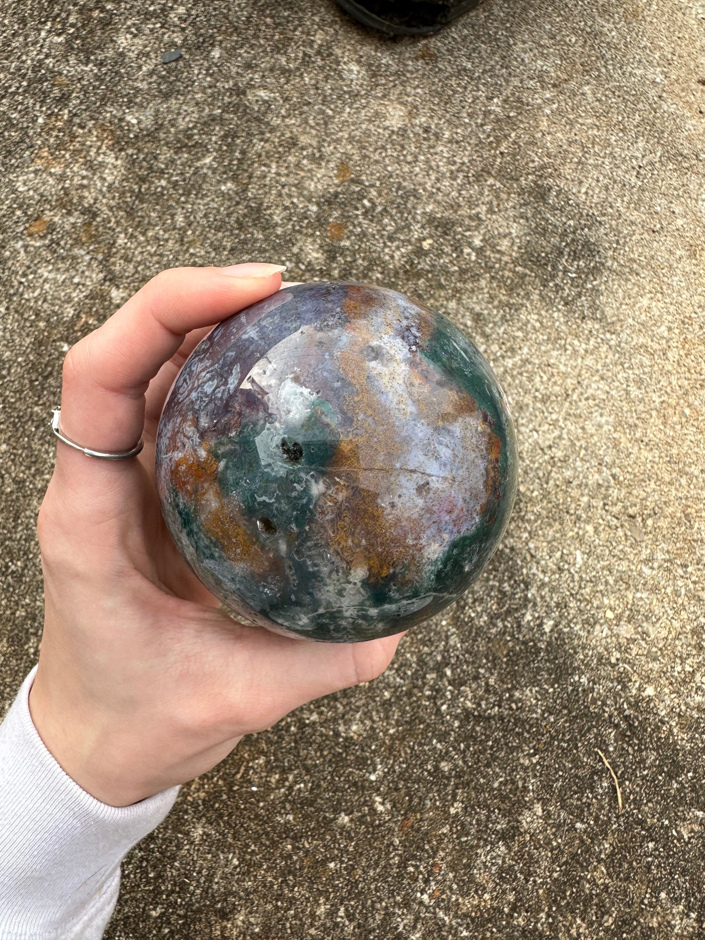 Ocean Jasper sphere #11