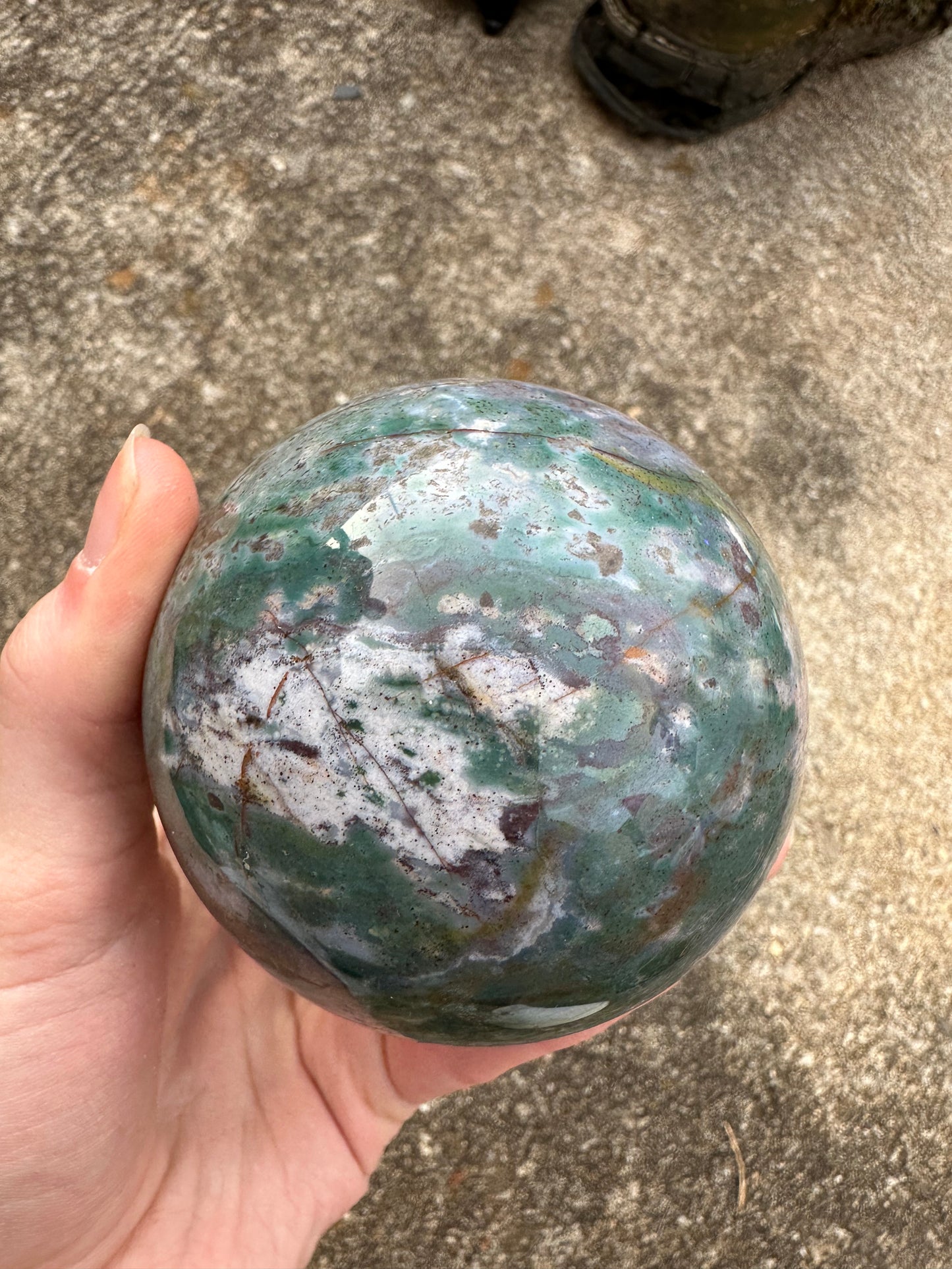 Ocean Jasper sphere #13