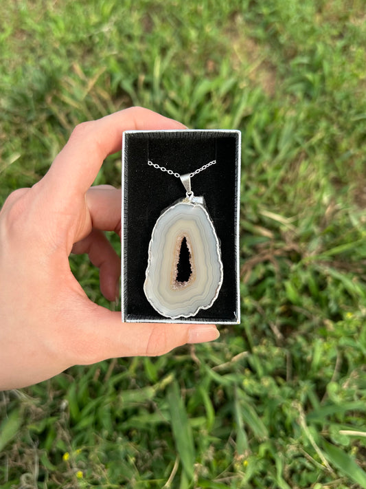 Oco Geode Slice Necklace