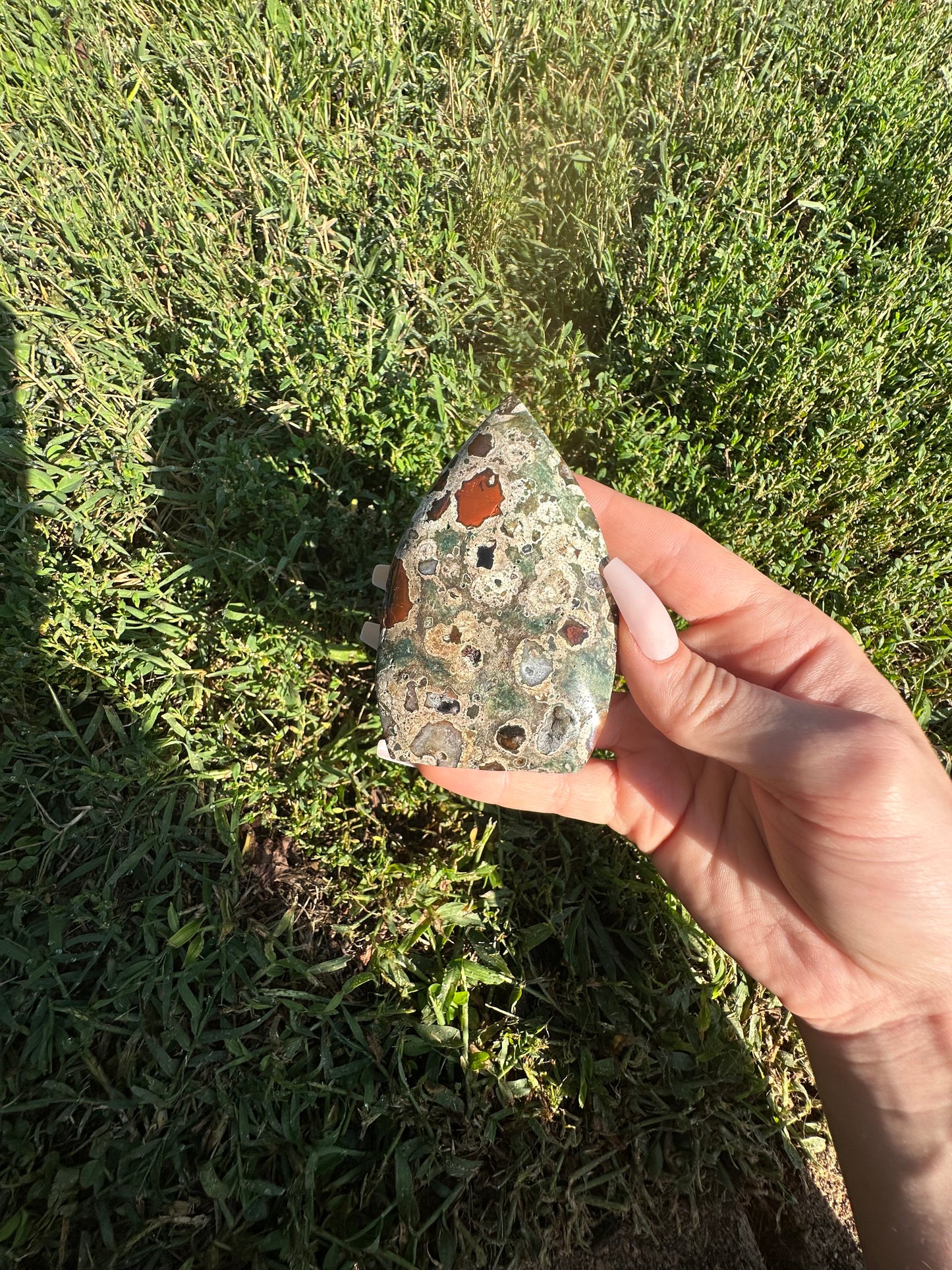 Rain Forest Jasper arrowhead #5