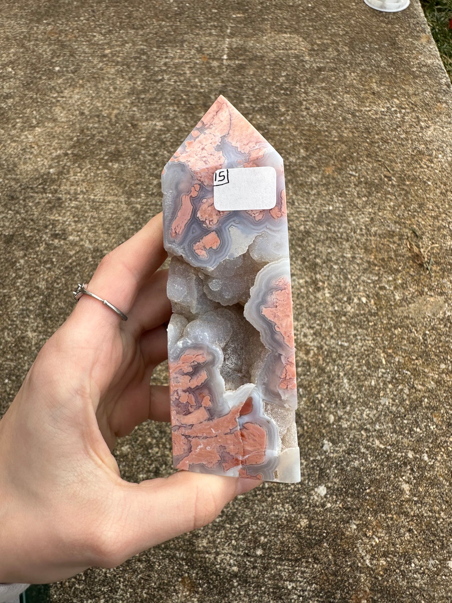 Cotton Candy Agate Tower #15