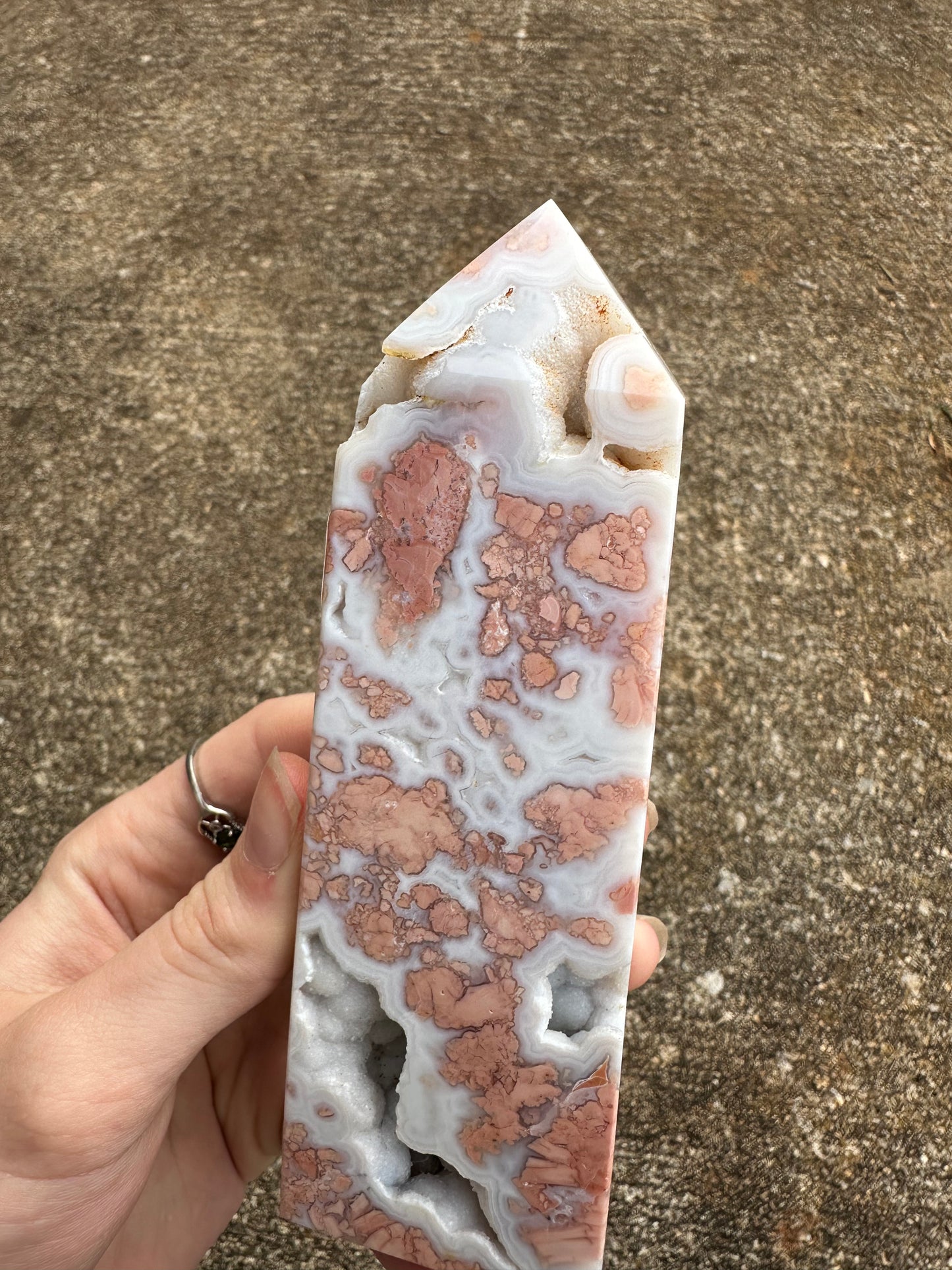 Cotton Candy Agate Tower #7