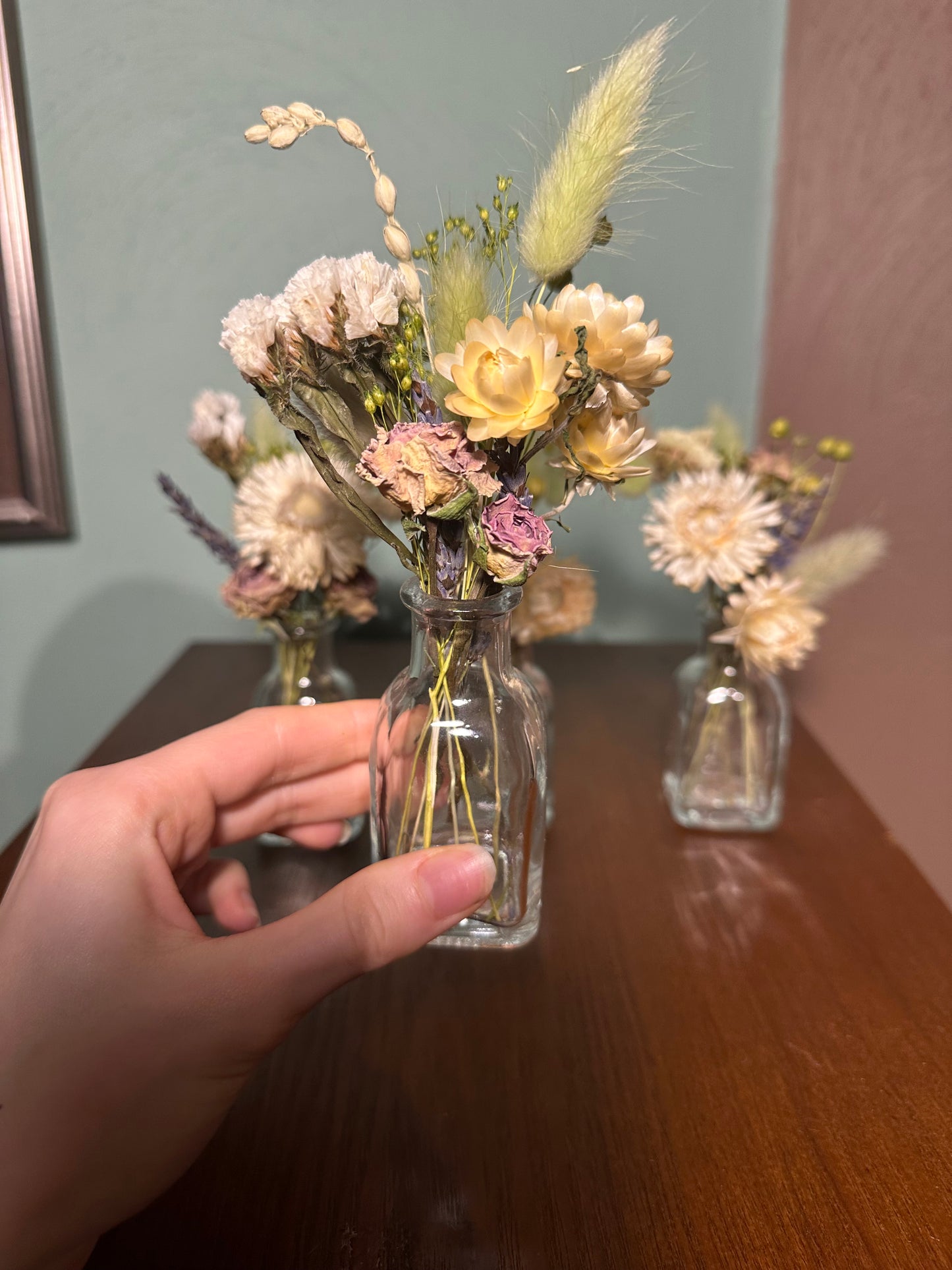 Frosty Dried Bud Vase