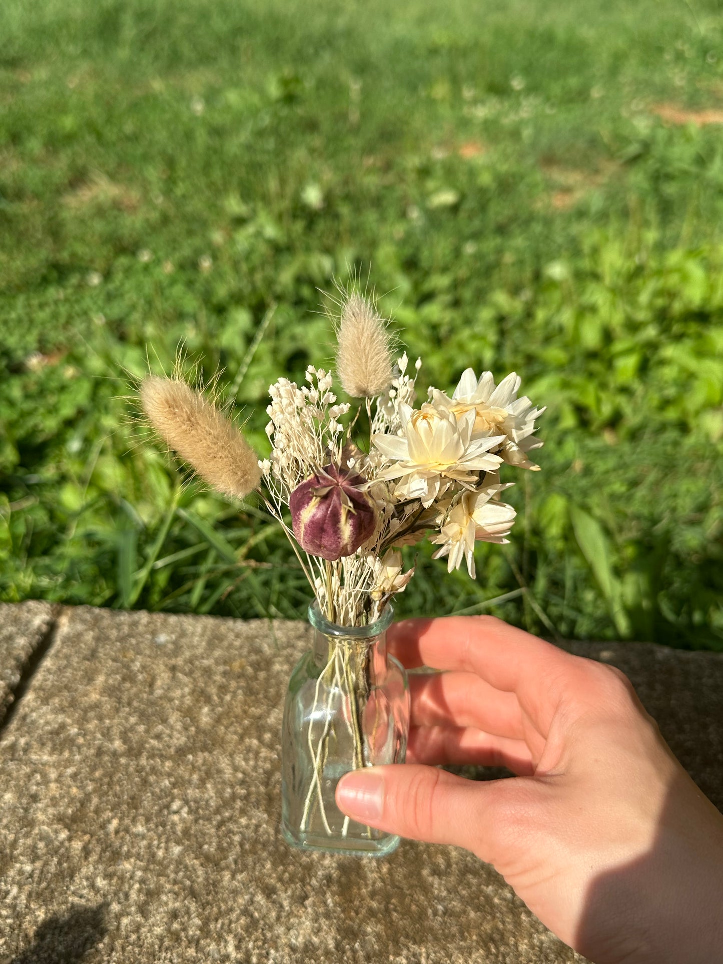 Neutral Dried Flower Bud Vase