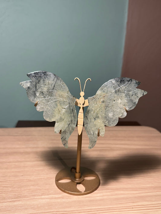 Prehnite Butterfly with stand