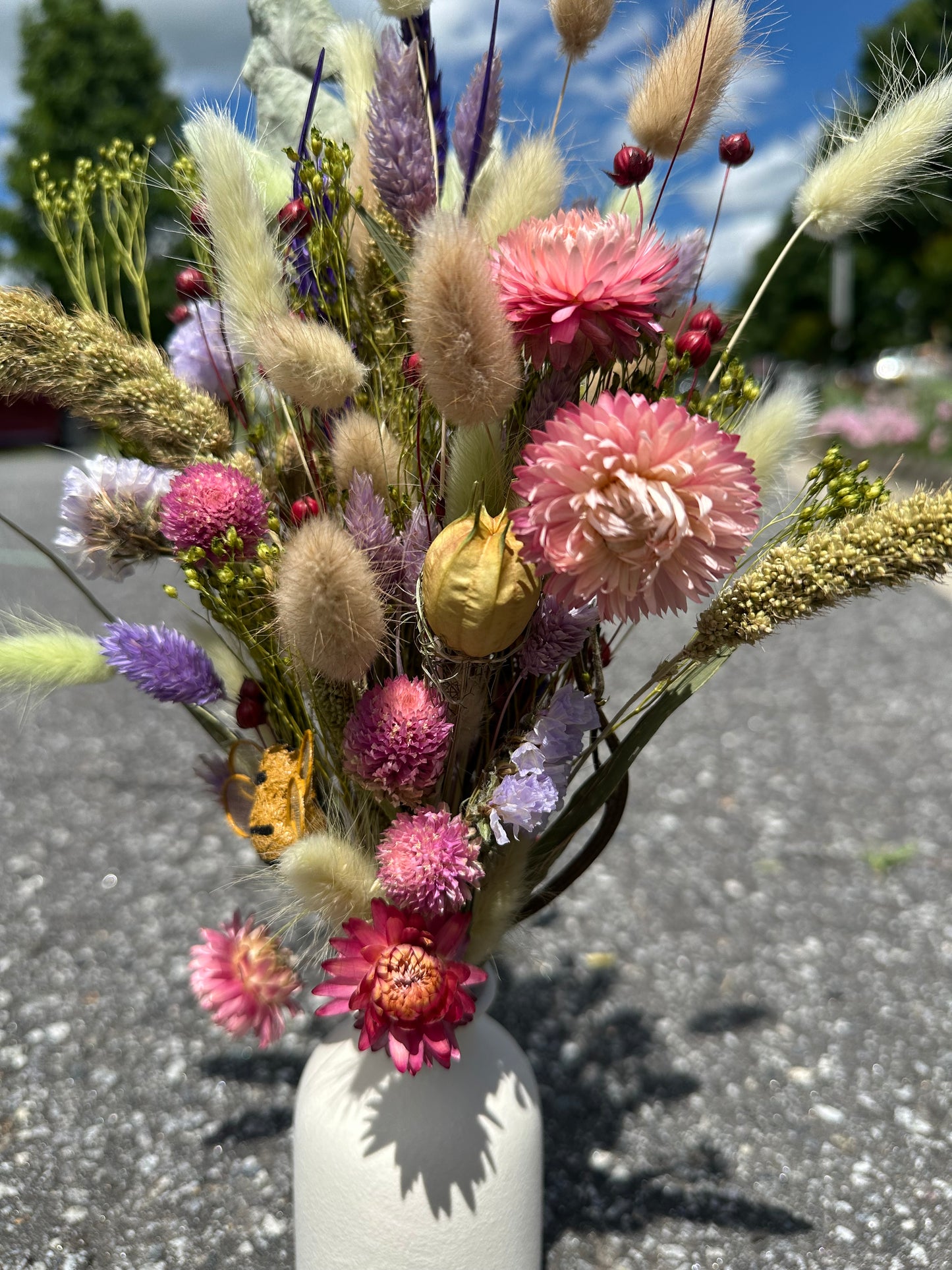 Dried Pink\Purple\Green Bouquet