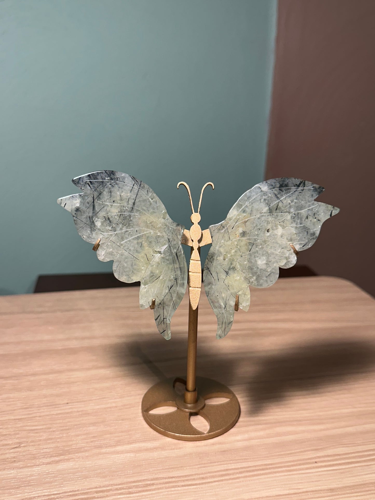 Prehnite Butterfly with stand