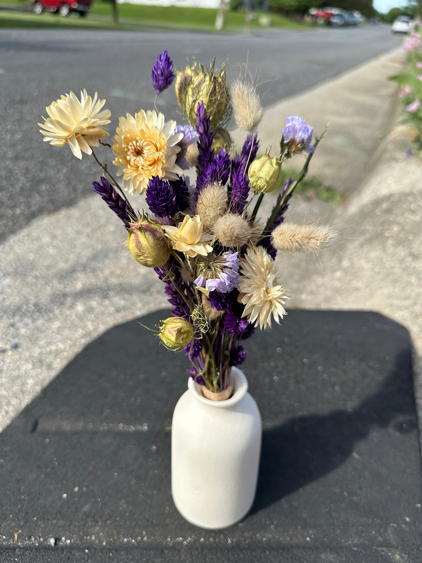 Purple Rain Dried Flower Bouquet