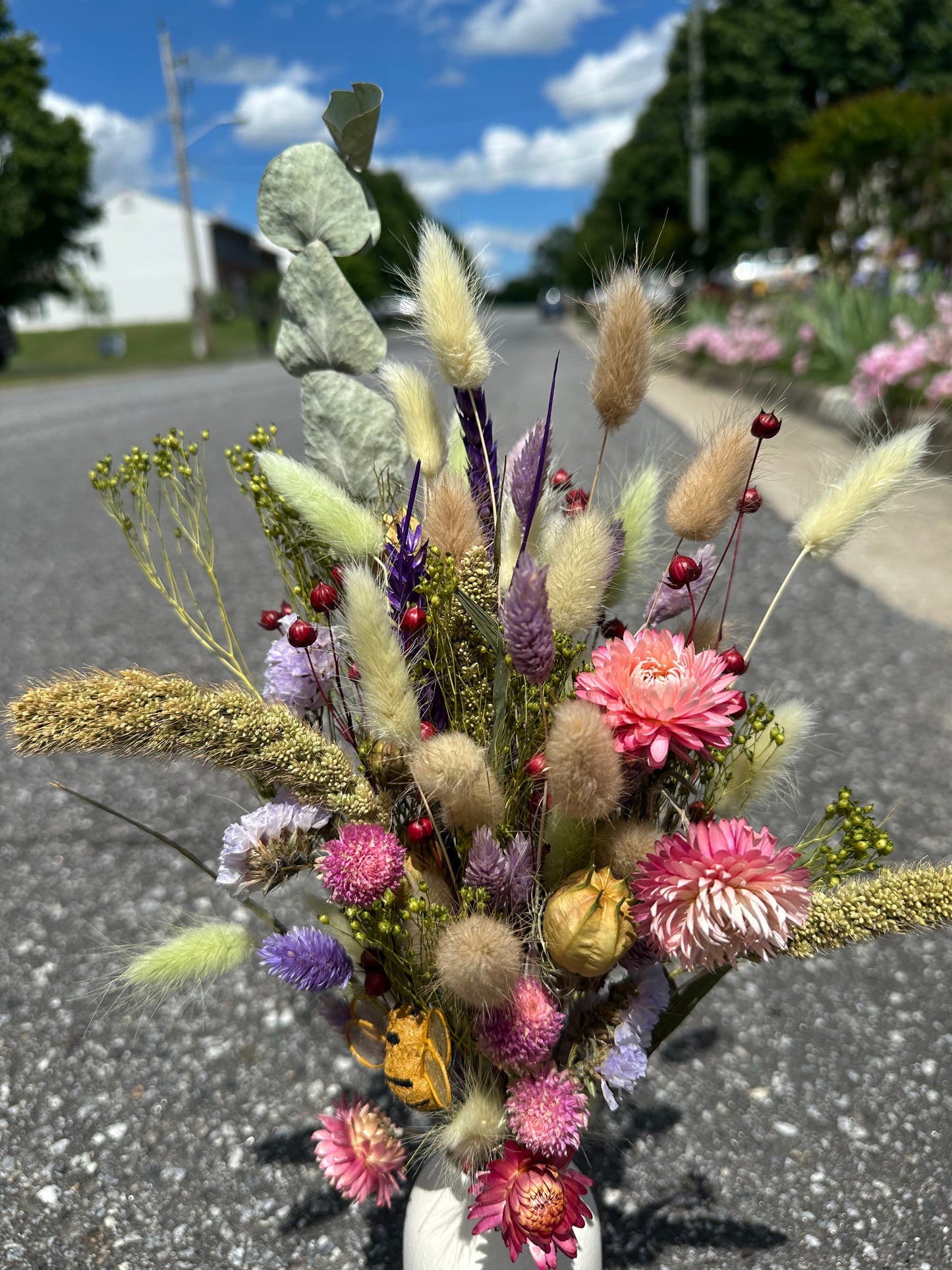 Dried Pink\Purple\Green Bouquet