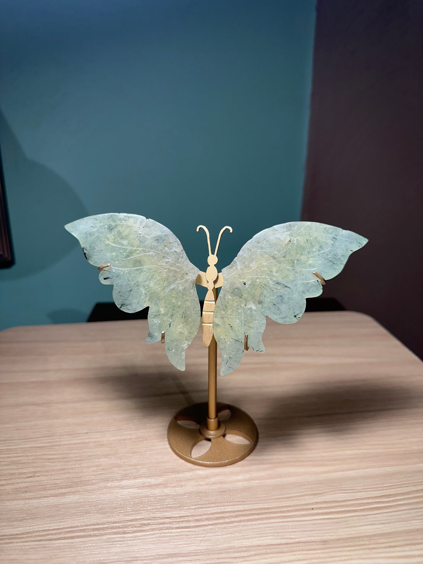 Prehnite Butterfly with stand