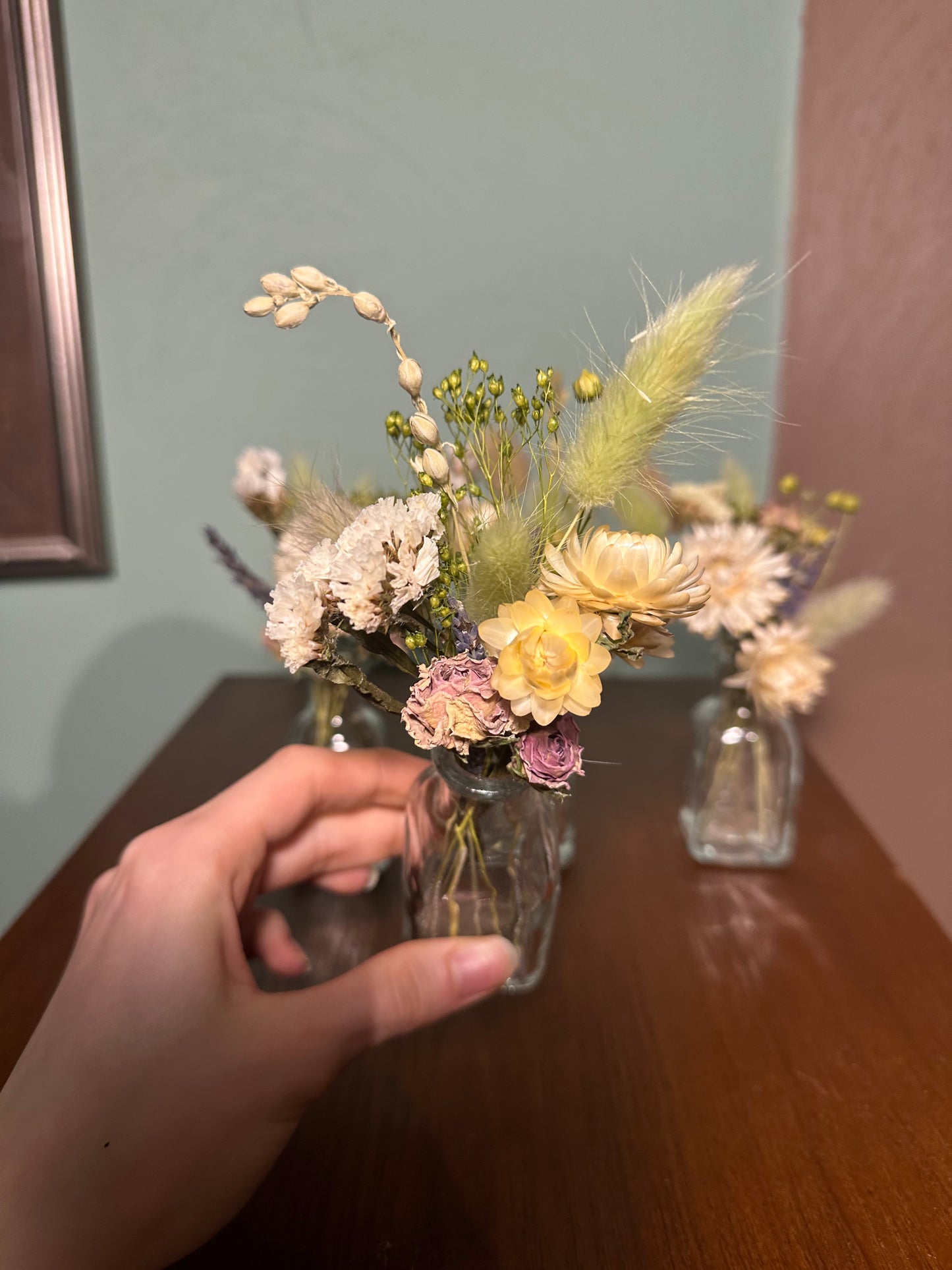 Frosty Dried Bud Vase