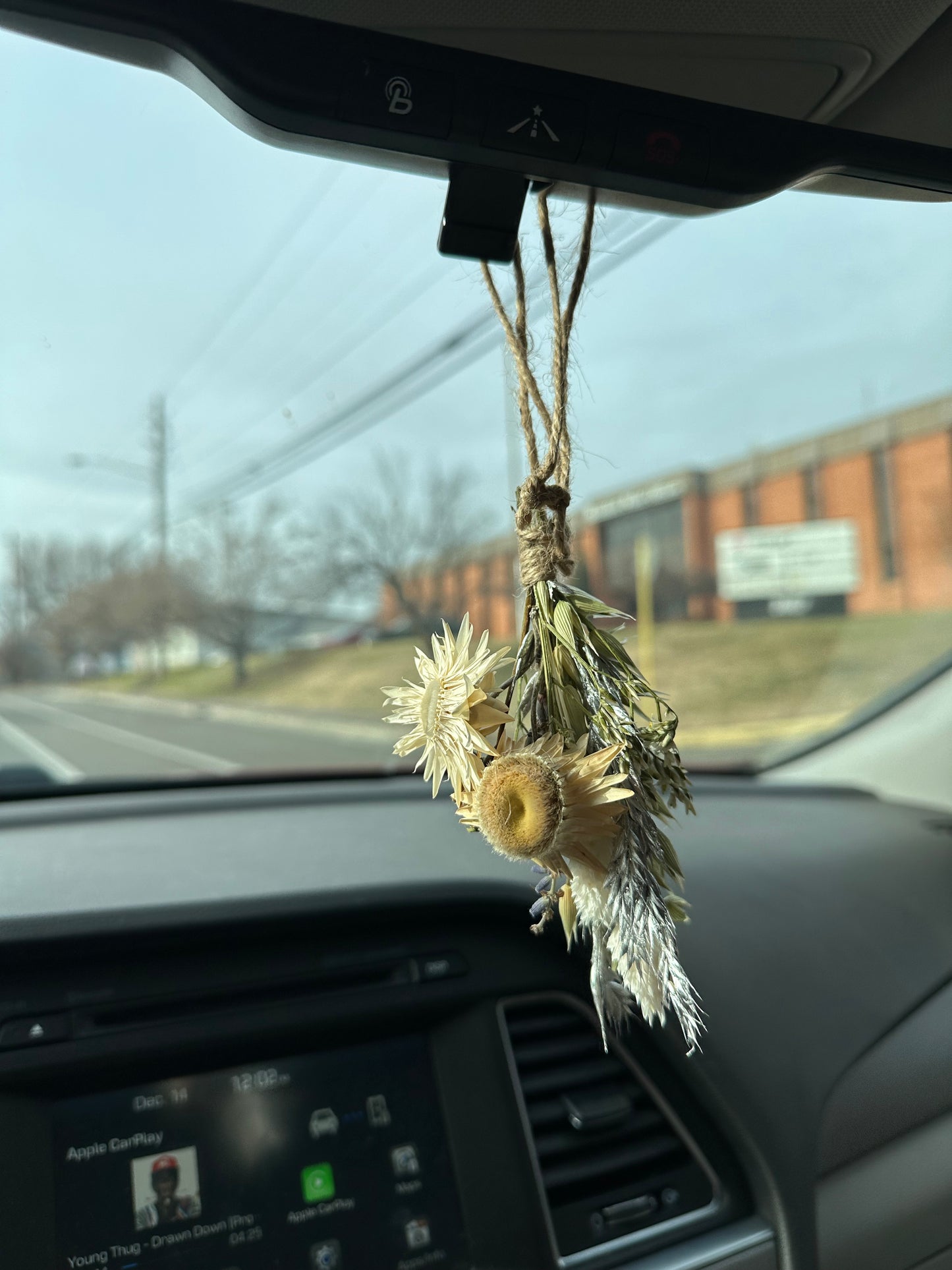 Winter Wonderland dried car bouquet